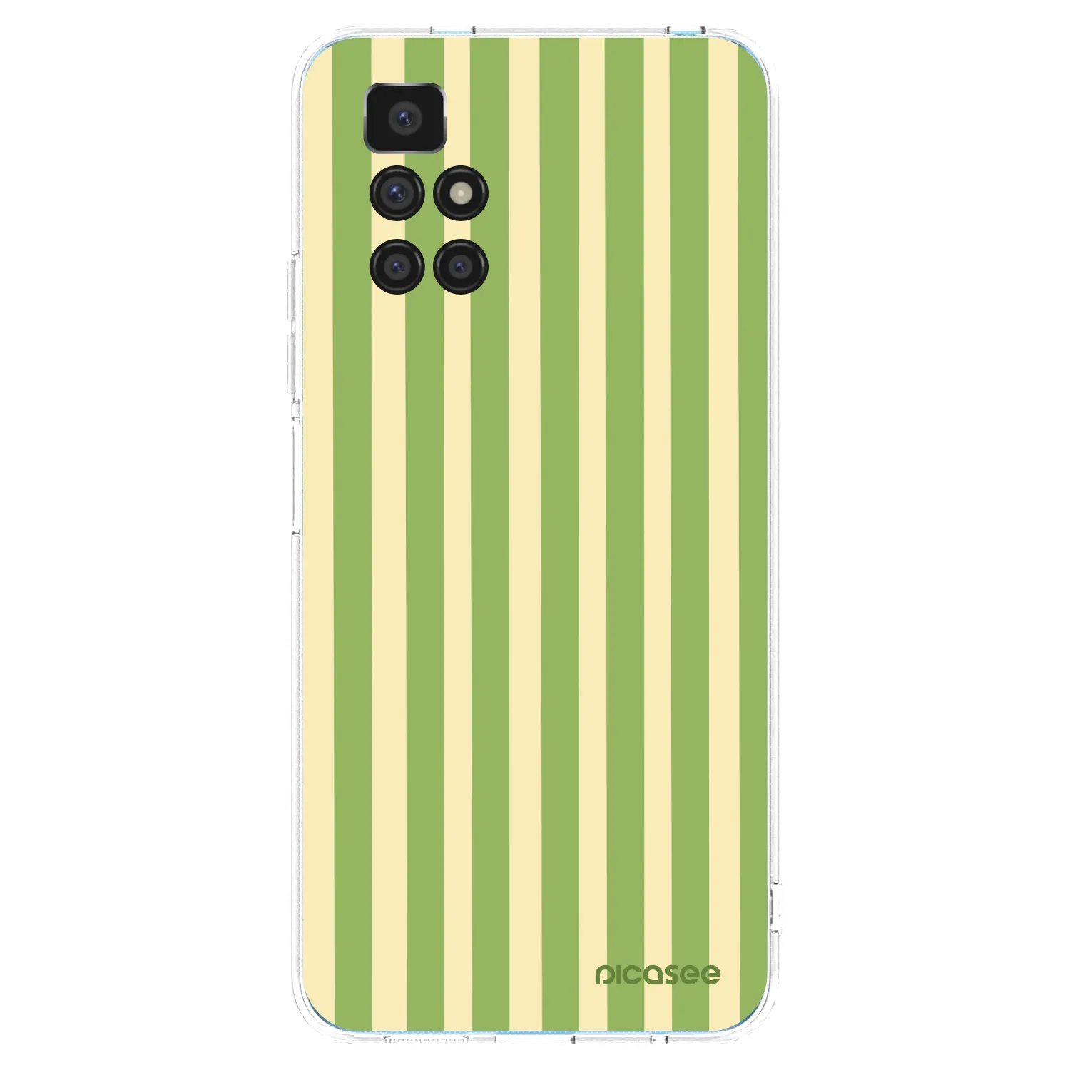 Picasee silikonski prozorni ovitek za Xiaomi Redmi 10 - Lines Matcha