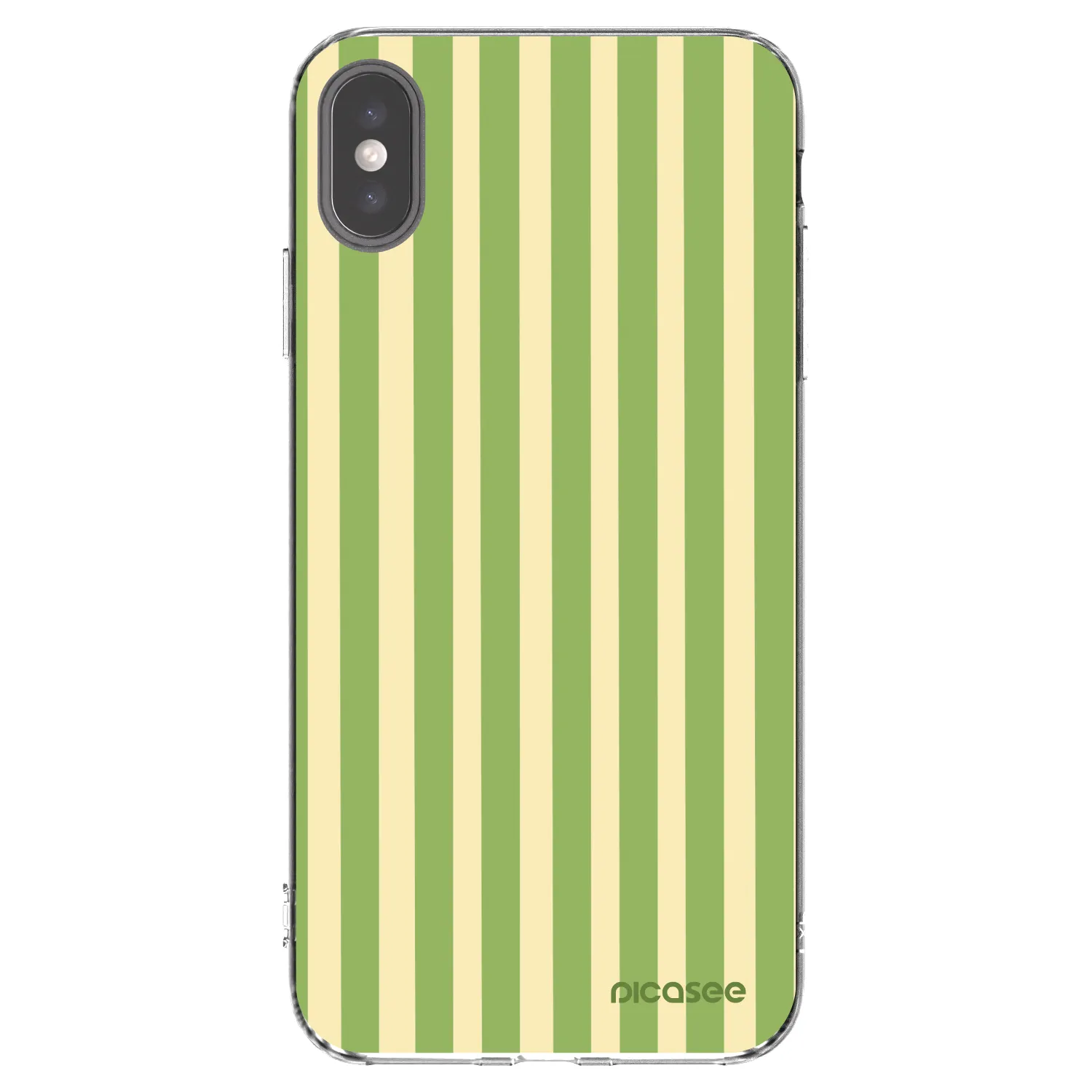 Picasee silikonski prozorni ovitek za Apple iPhone XS Max - Lines Matcha