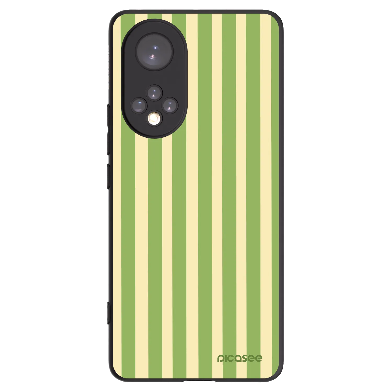 Picasee silikonski črni ovitek za Honor 50 5G - Lines Matcha