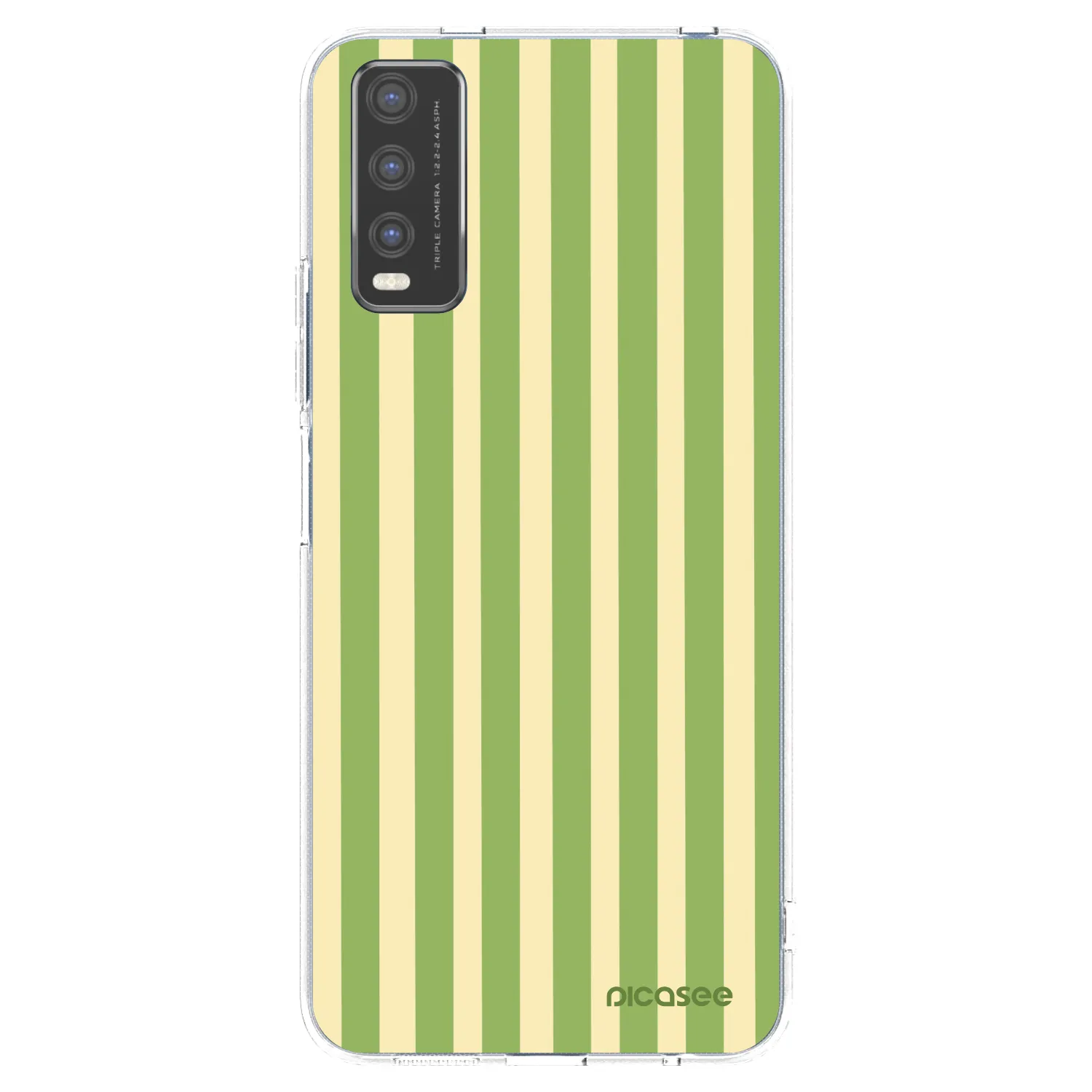 Picasee silikonski prozorni ovitek za Vivo Y20s - Lines Matcha