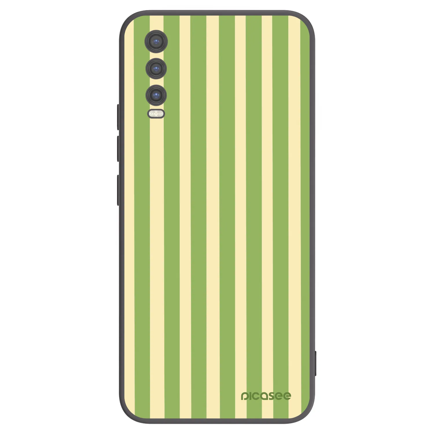 Picasee silikonski črni ovitek za Vivo Y20s - Lines Matcha