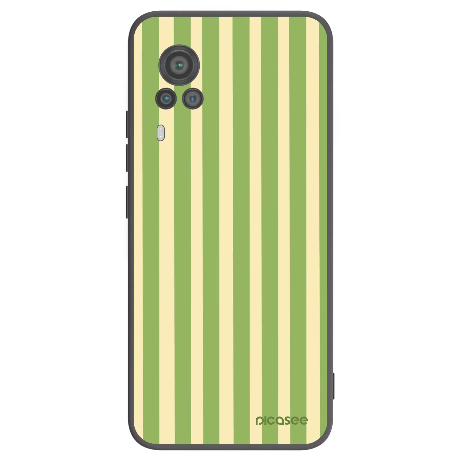 Picasee silikonski črni ovitek za Vivo X60 Pro 5G - Lines Matcha