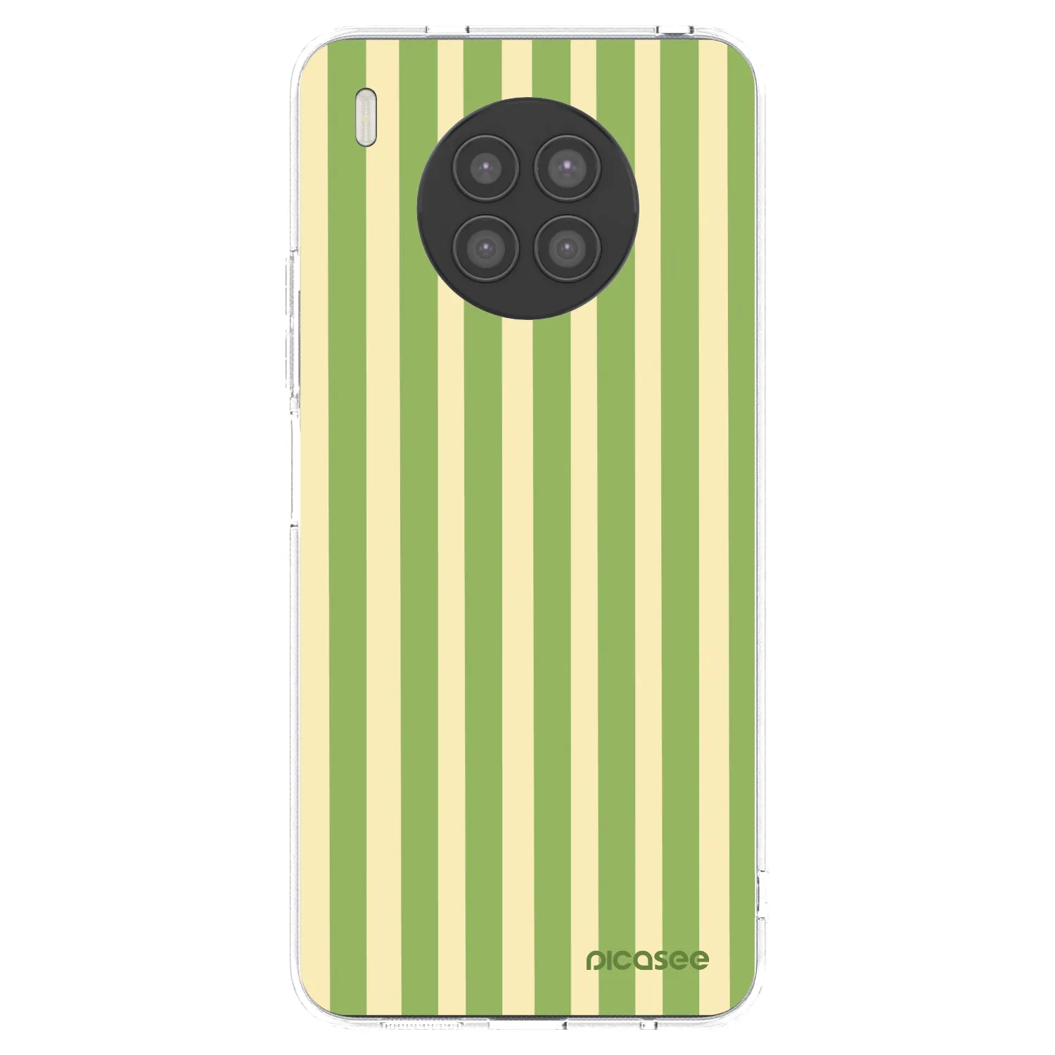 Picasee silikonski prozorni ovitek za Huawei Nova 8i - Lines Matcha
