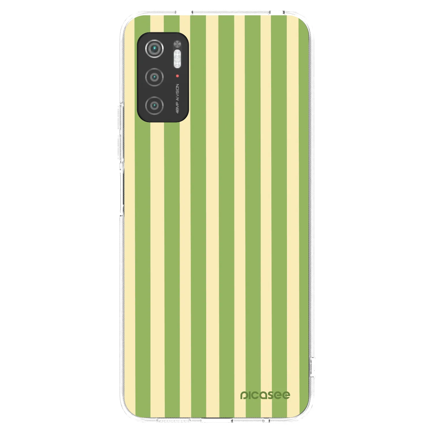 Picasee silikonski prozorni ovitek za Xiaomi Poco M3 Pro 5G - Lines Matcha