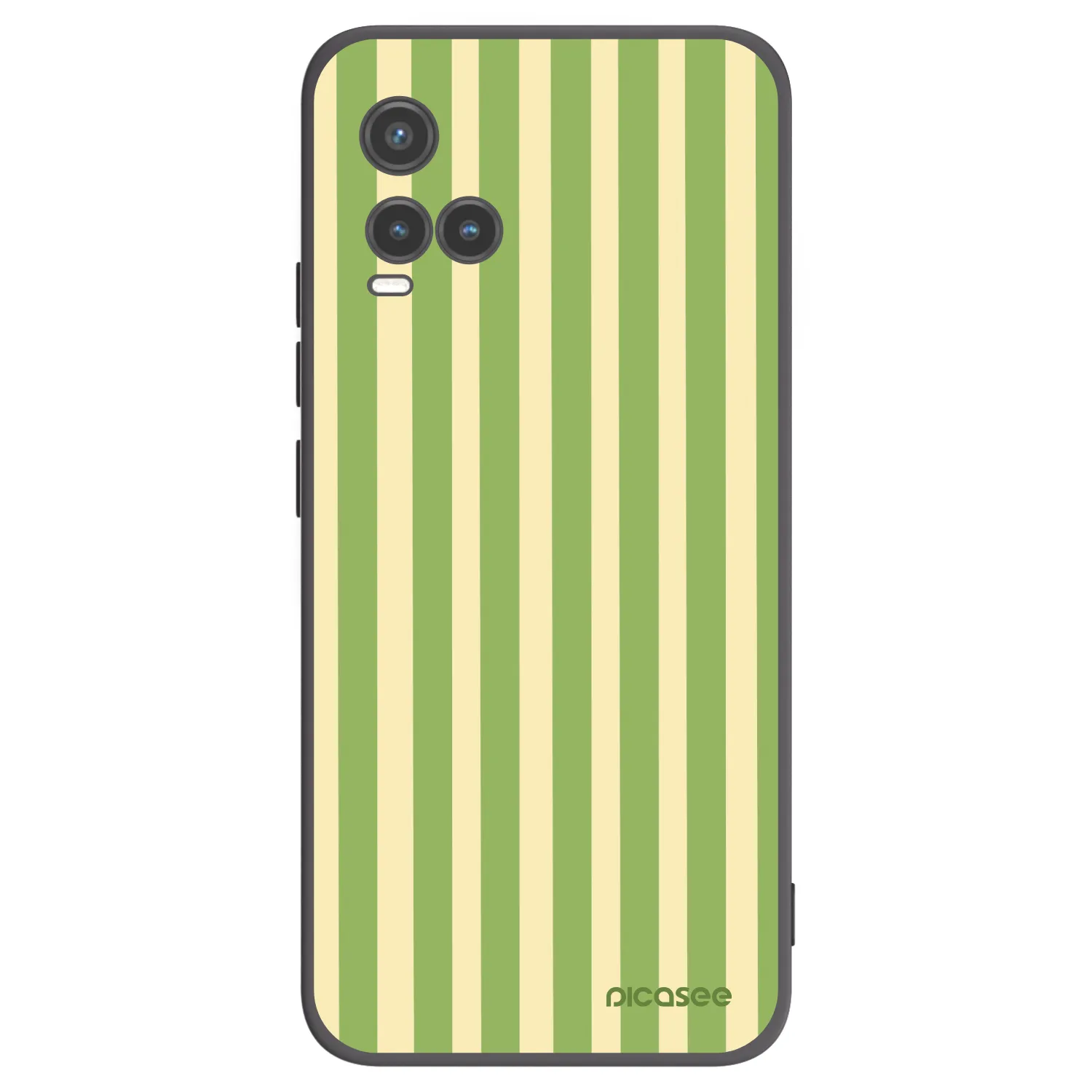 Picasee silikonski črni ovitek za Vivo Y33s - Lines Matcha