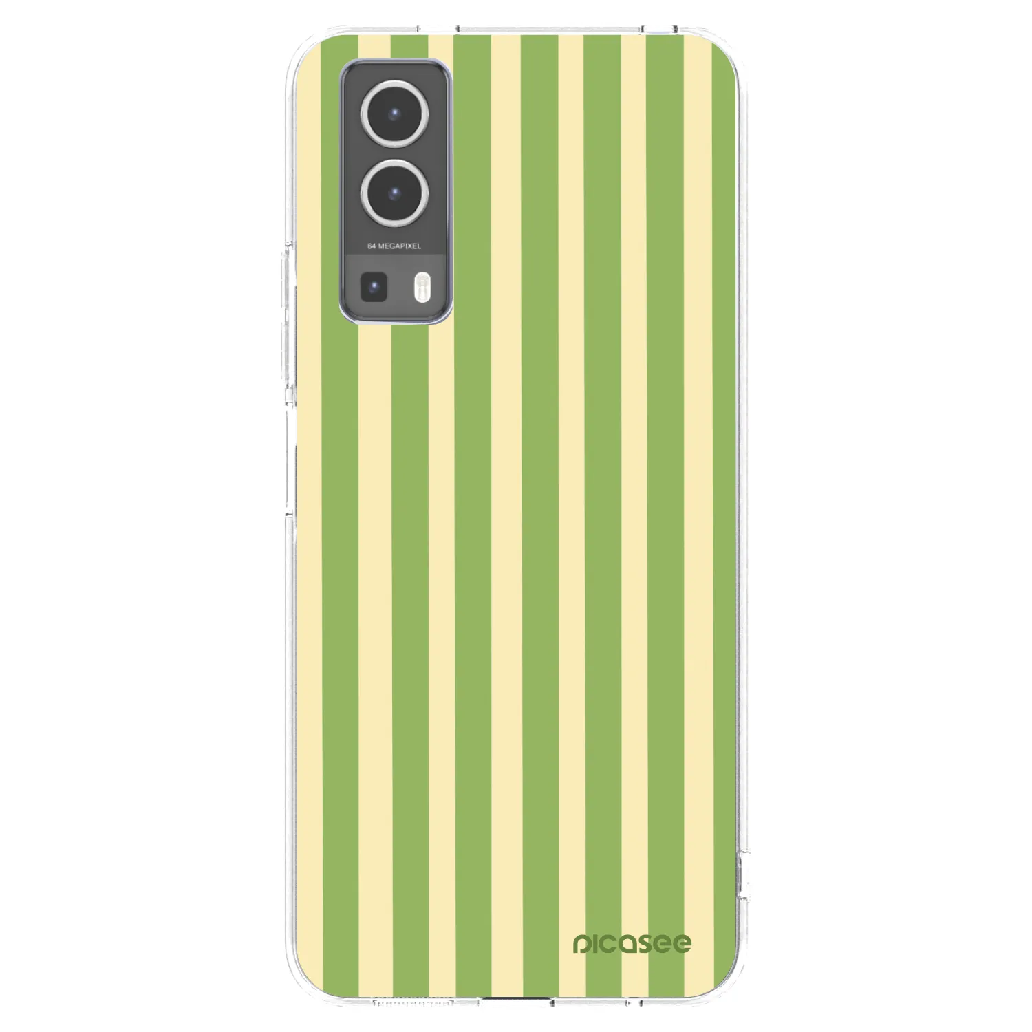 Picasee silikonski prozorni ovitek za Vivo Y72 5G - Lines Matcha