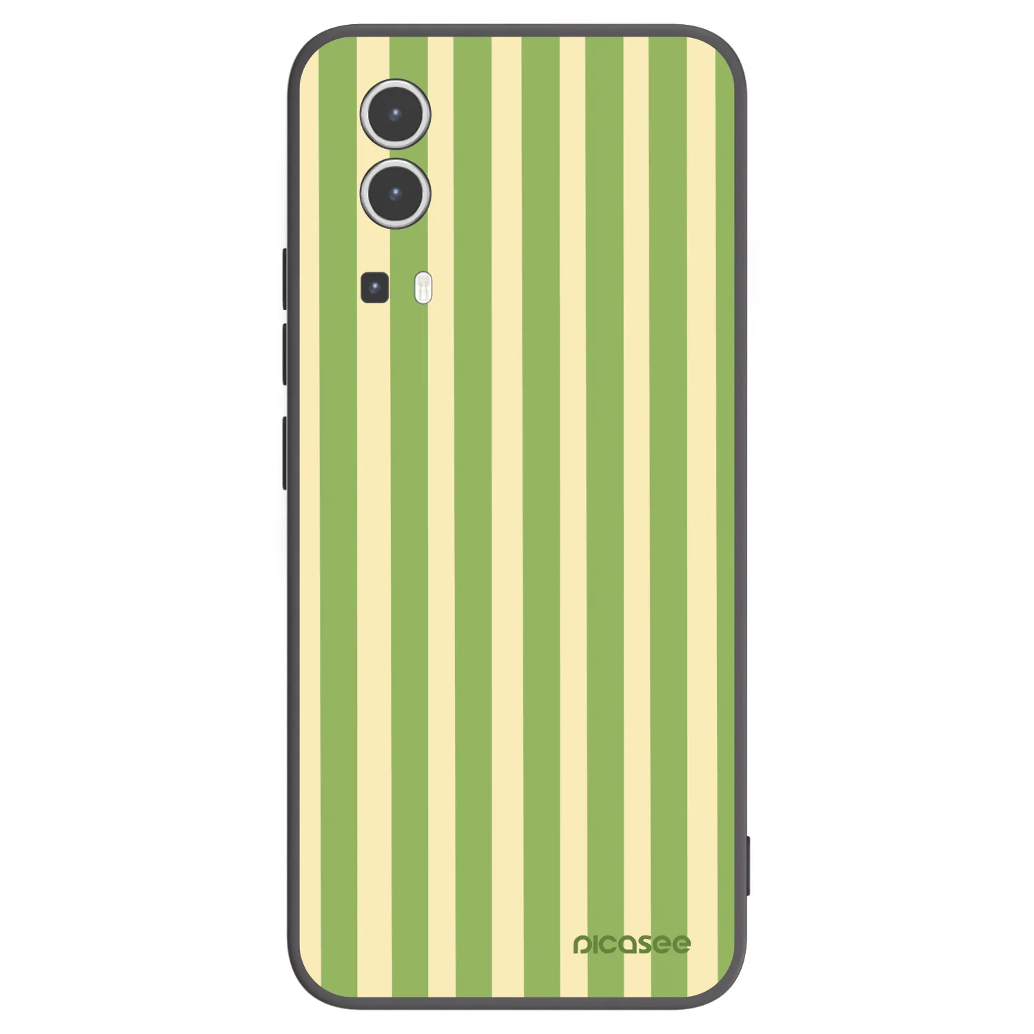 Picasee silikonski črni ovitek za Vivo Y72 5G - Lines Matcha