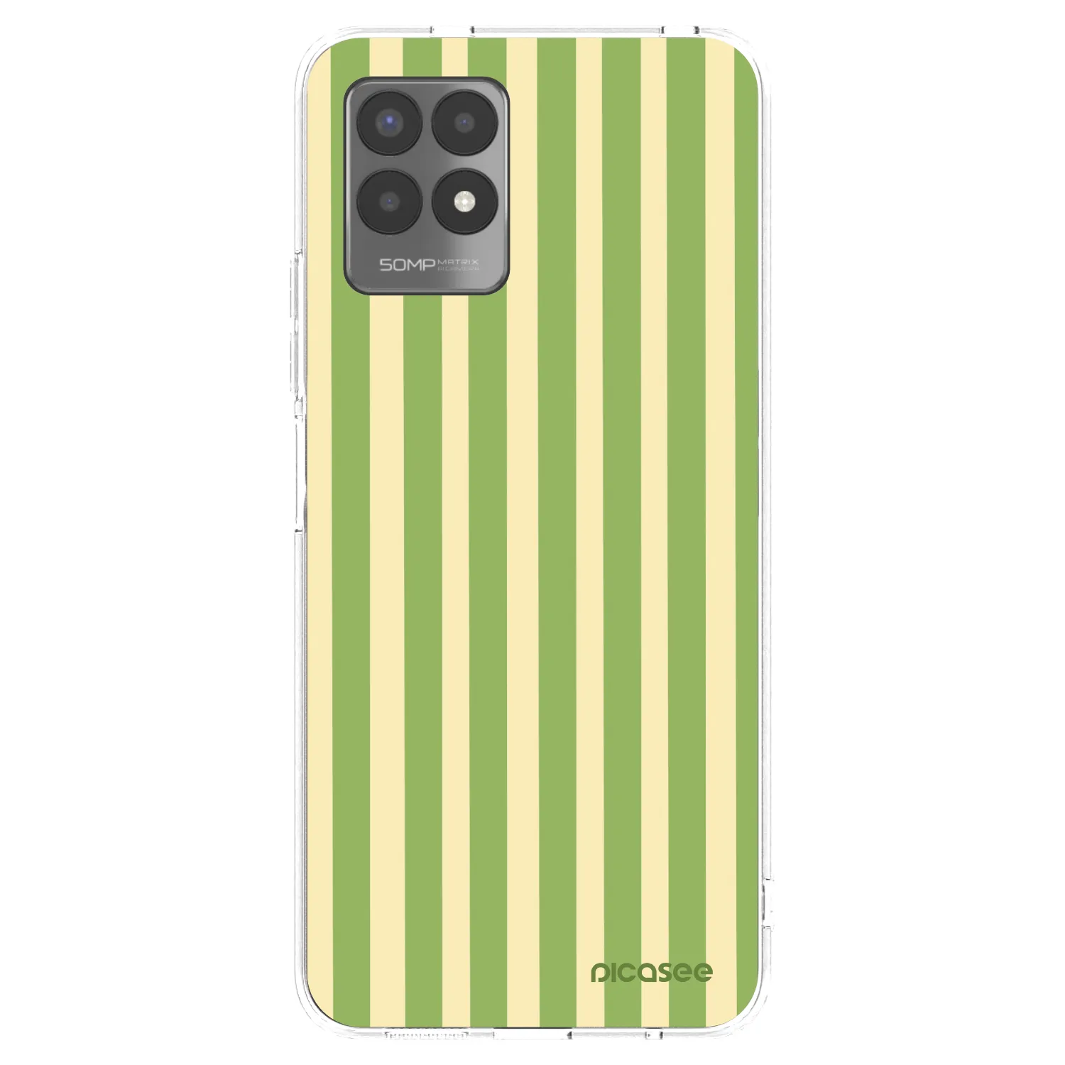 Picasee silikonski prozorni ovitek za Realme 8i - Lines Matcha