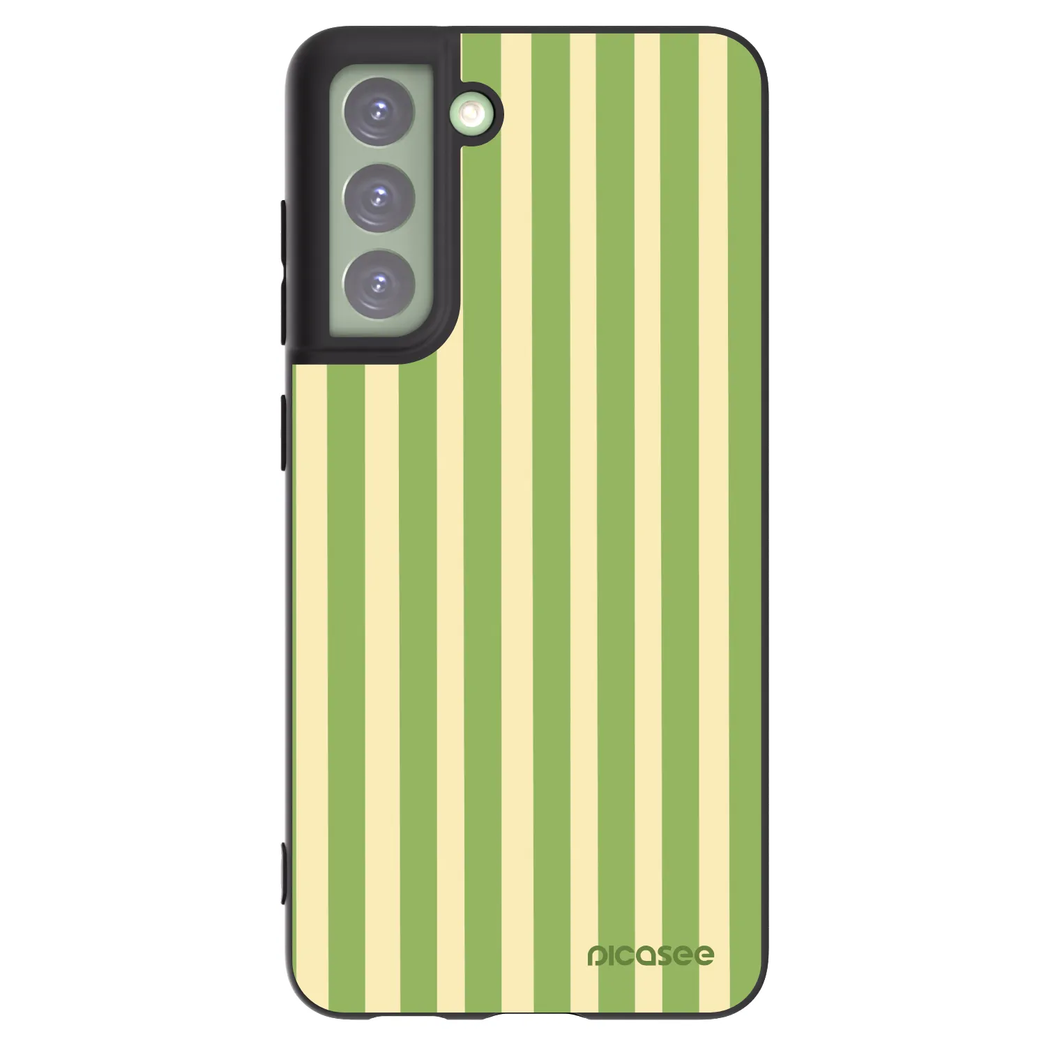 Picasee silikonski črni ovitek za Samsung Galaxy S21 FE 5G - Lines Matcha