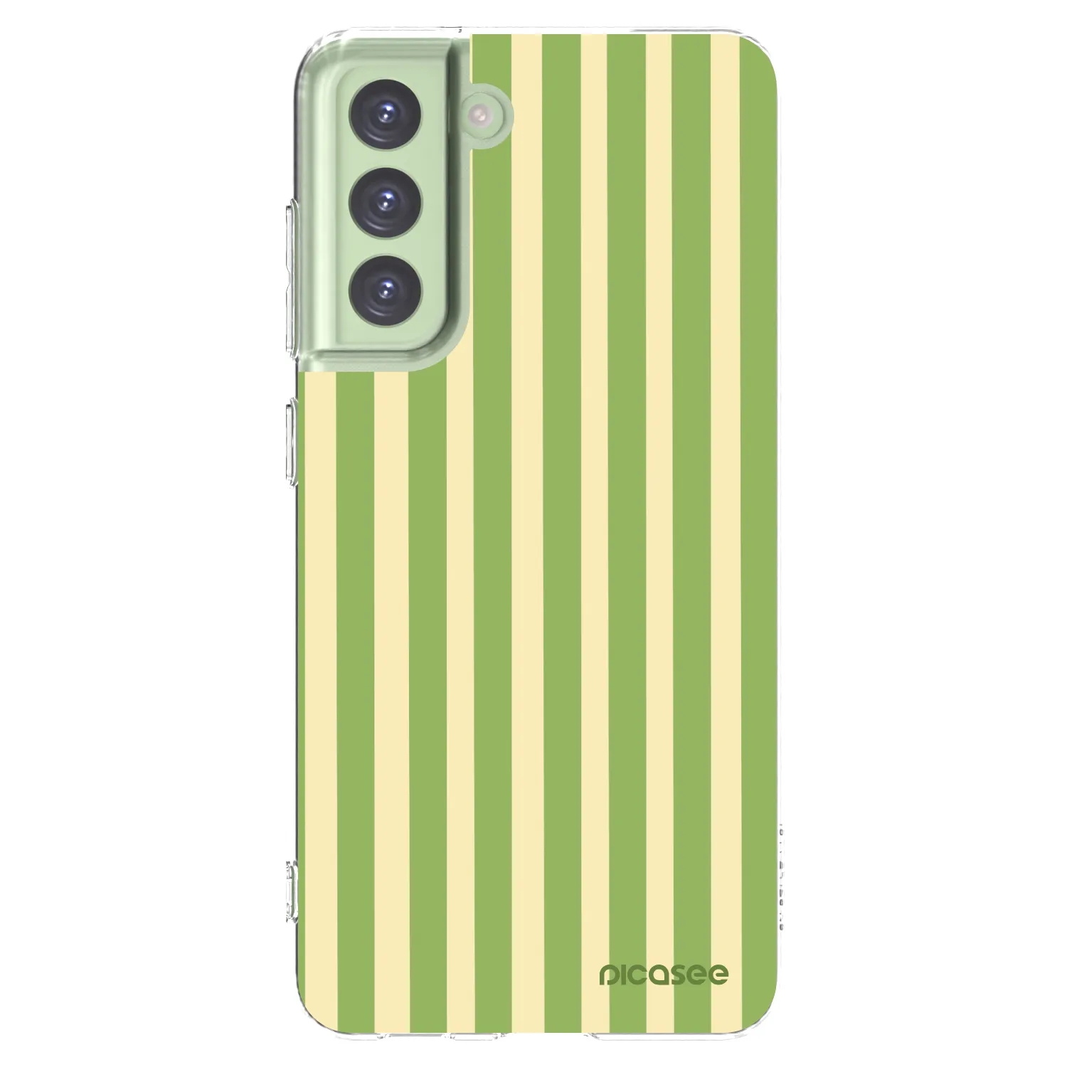 Picasee silikonski prozorni ovitek za Samsung Galaxy S21 FE 5G - Lines Matcha