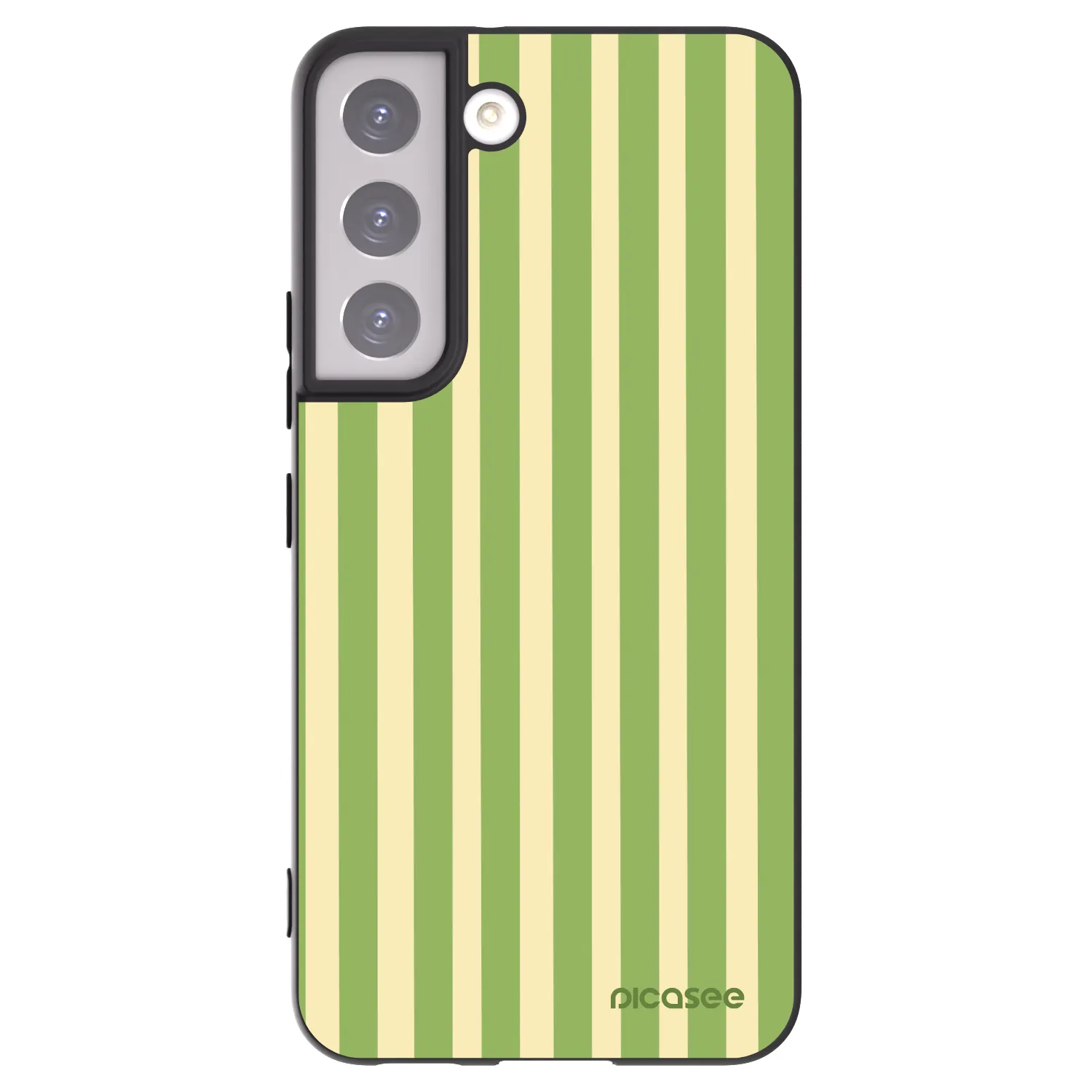 Picasee silikonski črni ovitek za Samsung Galaxy S22 5G - Lines Matcha