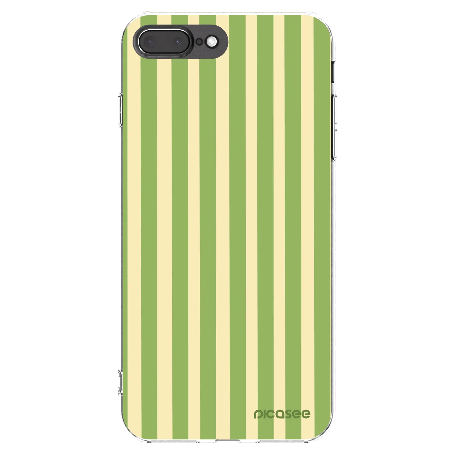 Picasee silikonski prozorni ovitek za Apple iPhone 7 Plus - Lines Matcha