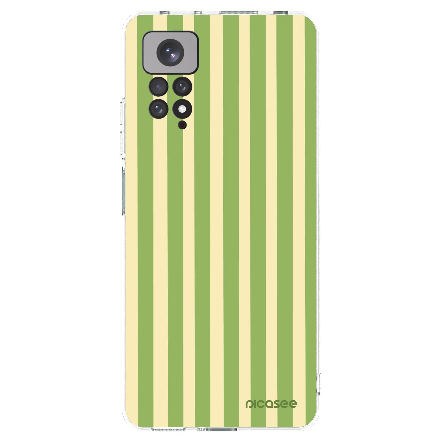 Picasee silikonski prozorni ovitek za Xiaomi Redmi Note 11 - Lines Matcha