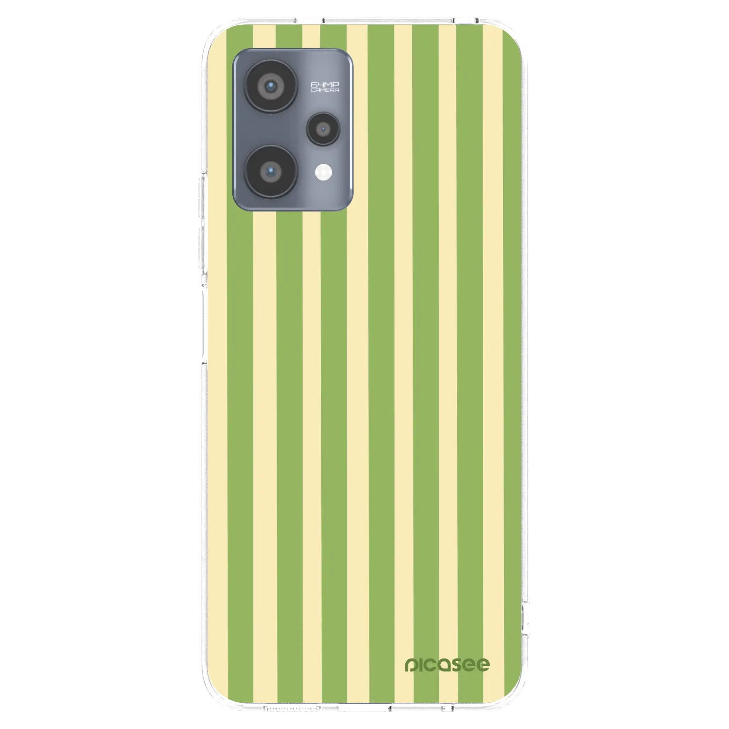 Picasee silikonski prozorni ovitek za Realme 9 Pro 5G - Lines Matcha