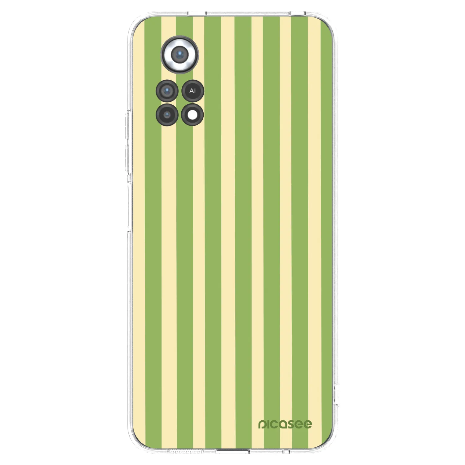 Picasee silikonski prozorni ovitek za Xiaomi Poco X4 Pro 5G - Lines Matcha