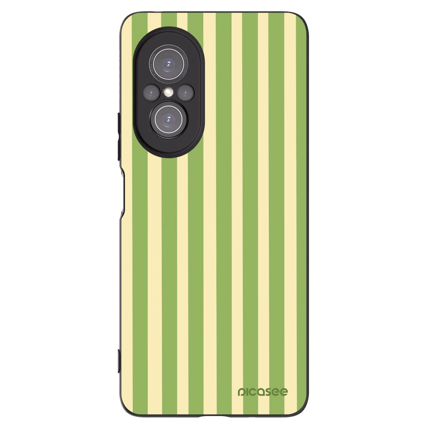 Picasee silikonski črni ovitek za Huawei Nova 9 SE - Lines Matcha
