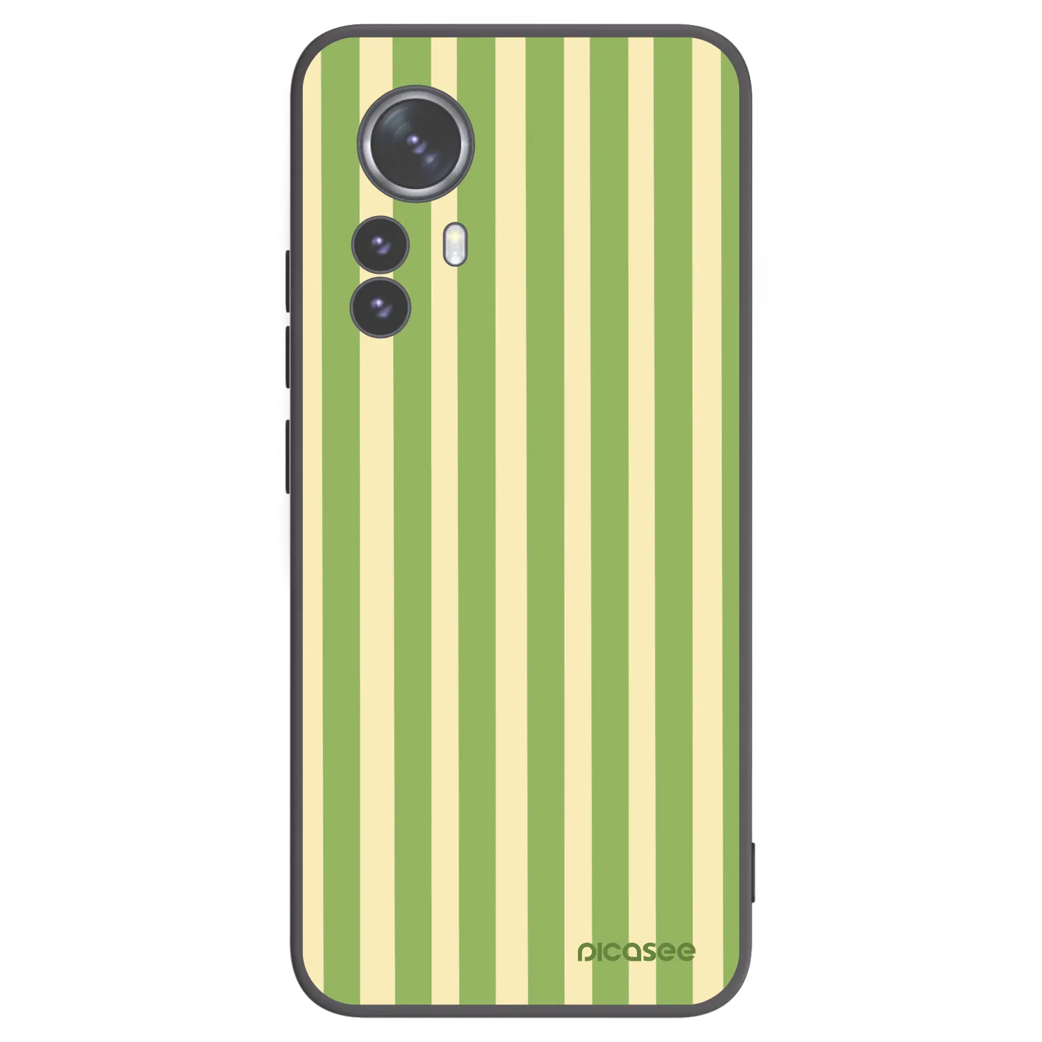 Picasee silikonski črni ovitek za Xiaomi 12 Pro - Lines Matcha