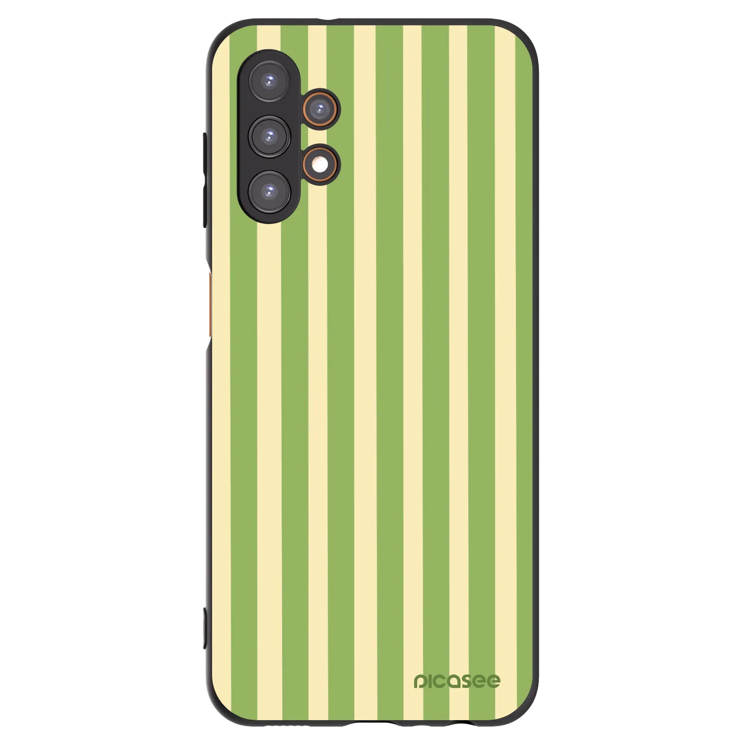 Picasee silikonski črni ovitek za Samsung Galaxy A13 4G A135 - Lines Matcha