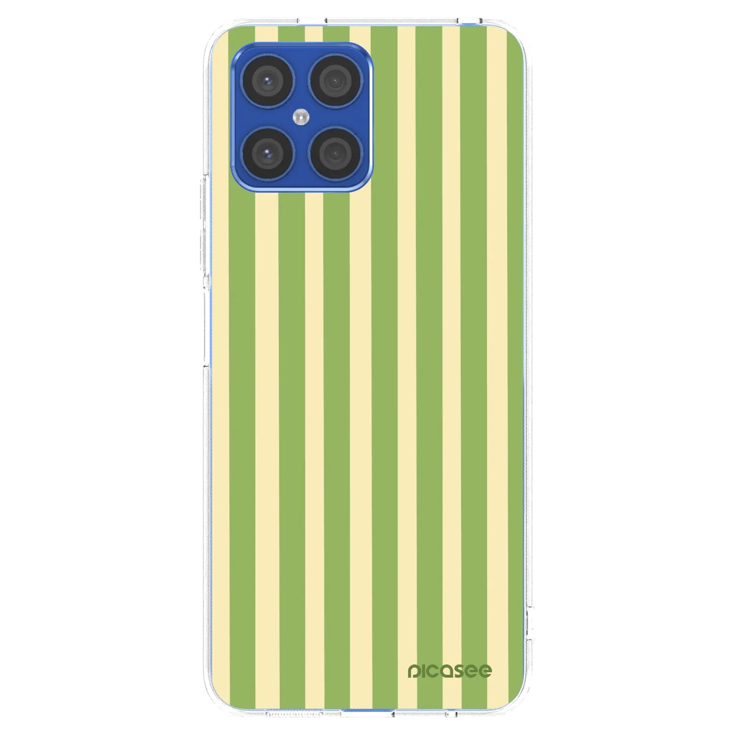 Picasee silikonski prozorni ovitek za Honor X8 4G - Lines Matcha