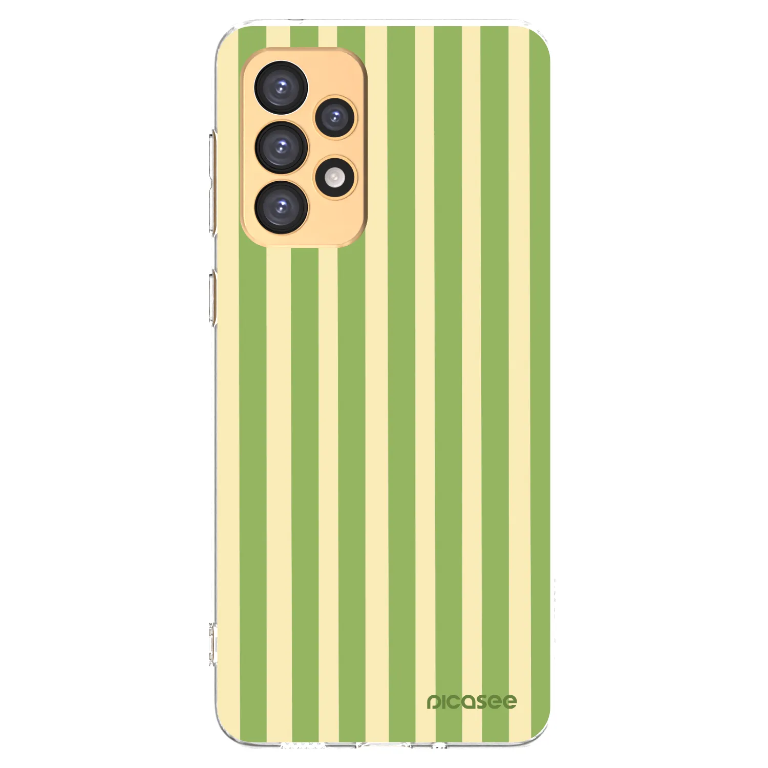 Picasee silikonski prozorni ovitek za Samsung Galaxy A33 5G A336 - Lines Matcha