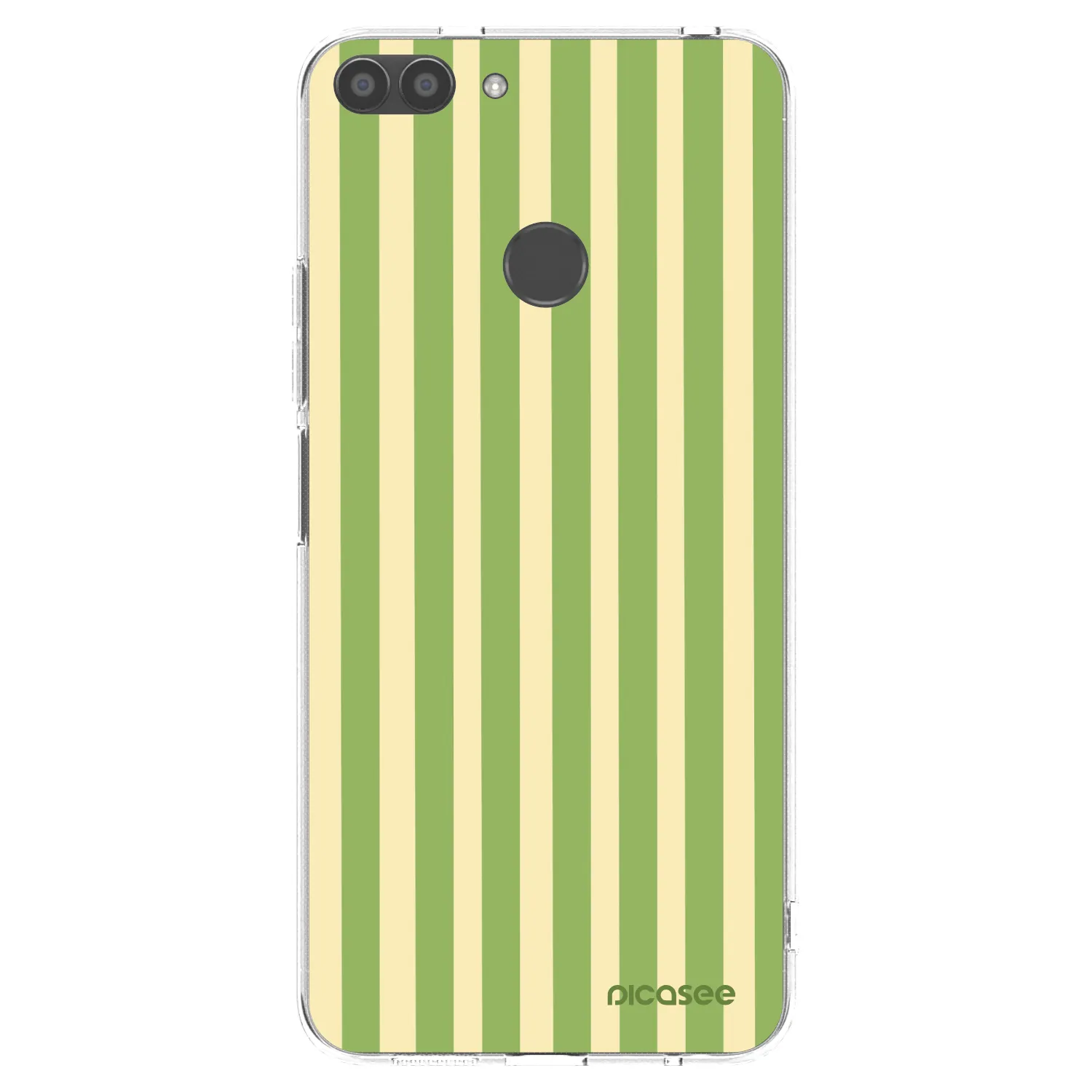 Picasee silikonski prozorni ovitek za Huawei P Smart - Lines Matcha