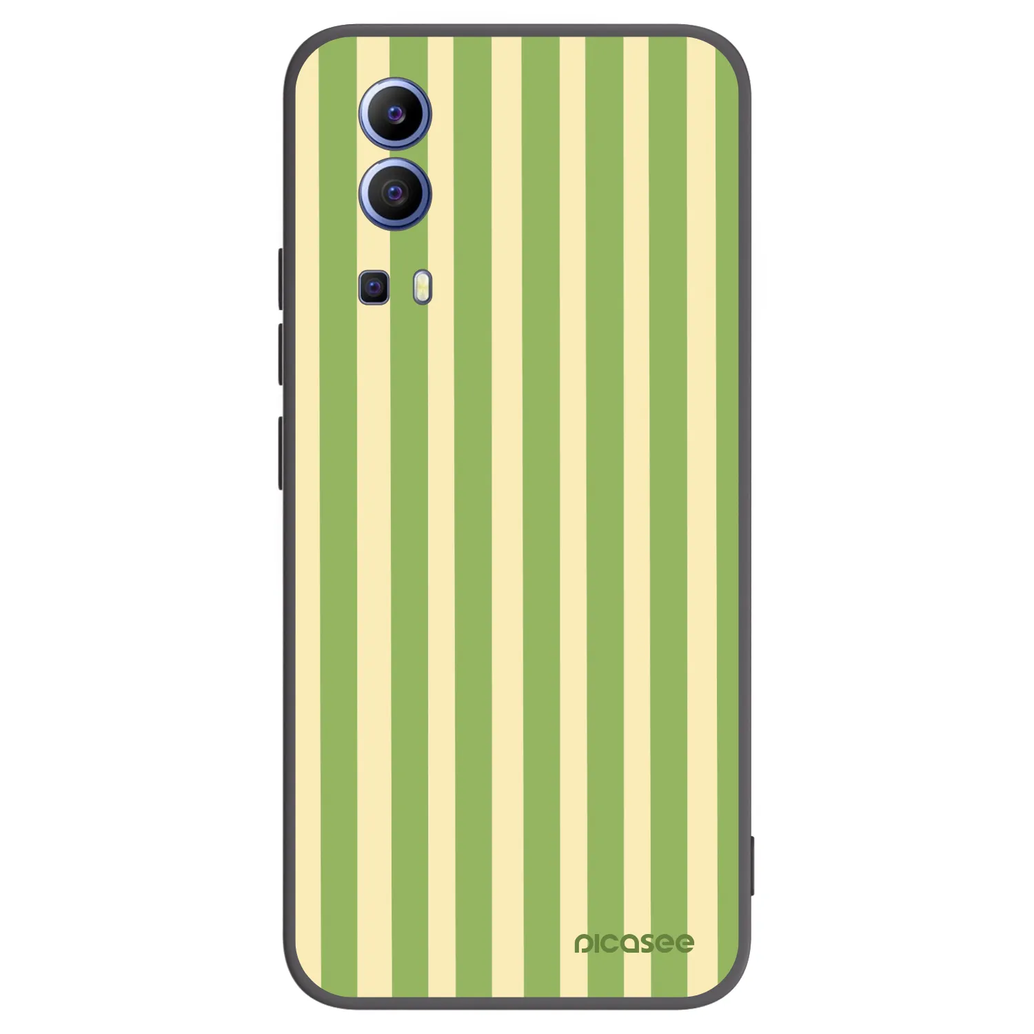 Picasee silikonski črni ovitek za Vivo Y52 5G - Lines Matcha