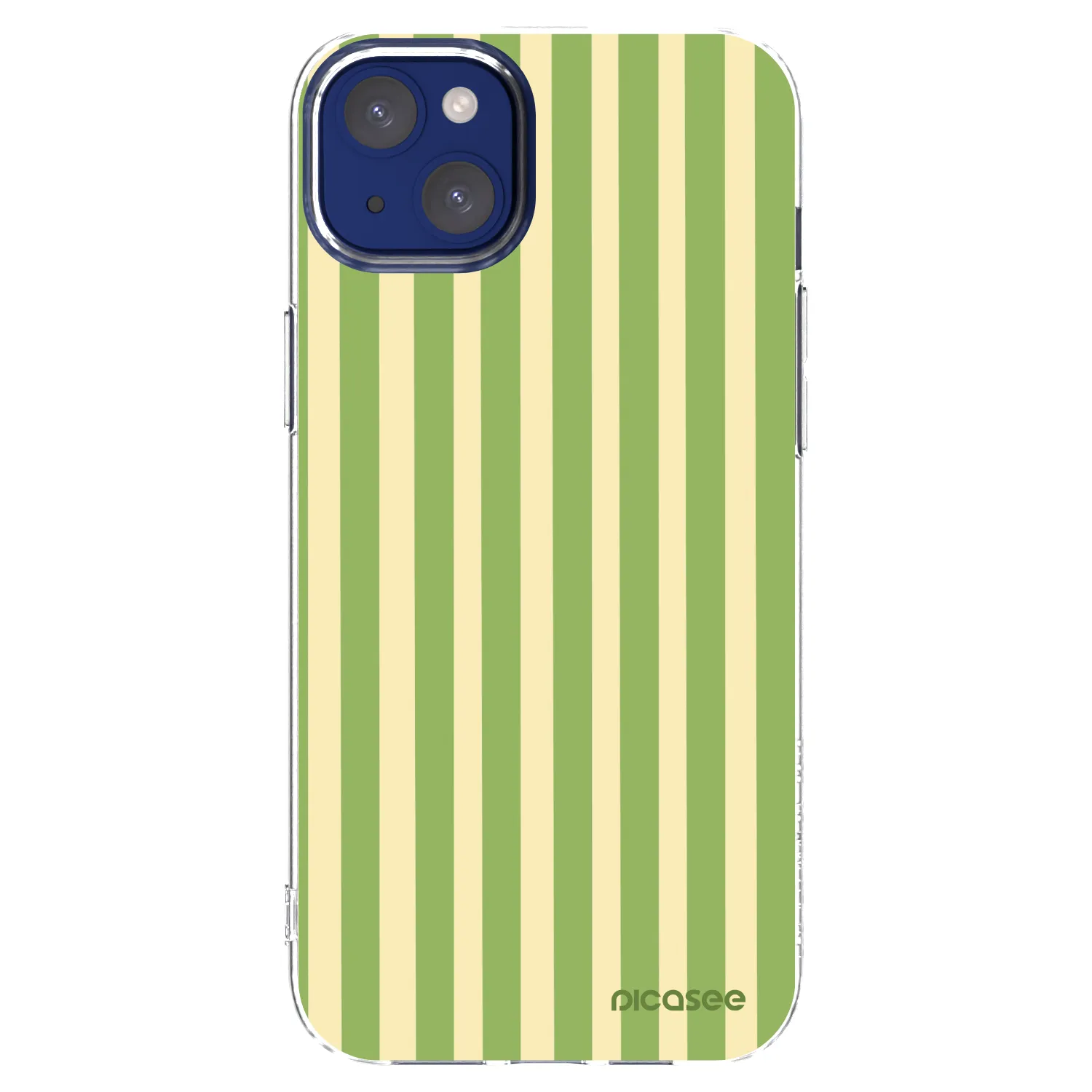 Picasee silikonski prozorni ovitek za Apple iPhone 14 Plus - Lines Matcha