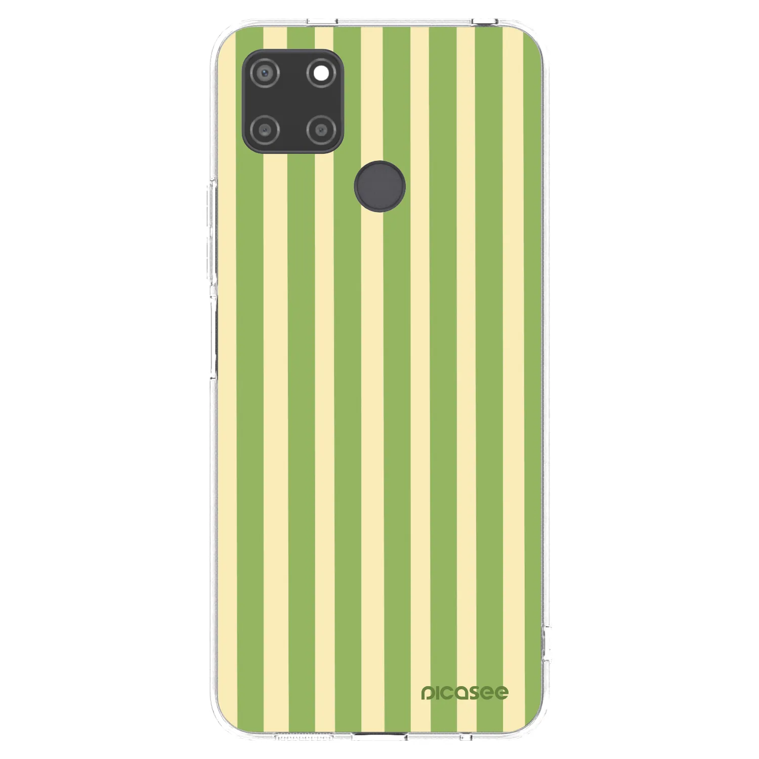 Picasee silikonski prozorni ovitek za Realme C21Y - Lines Matcha