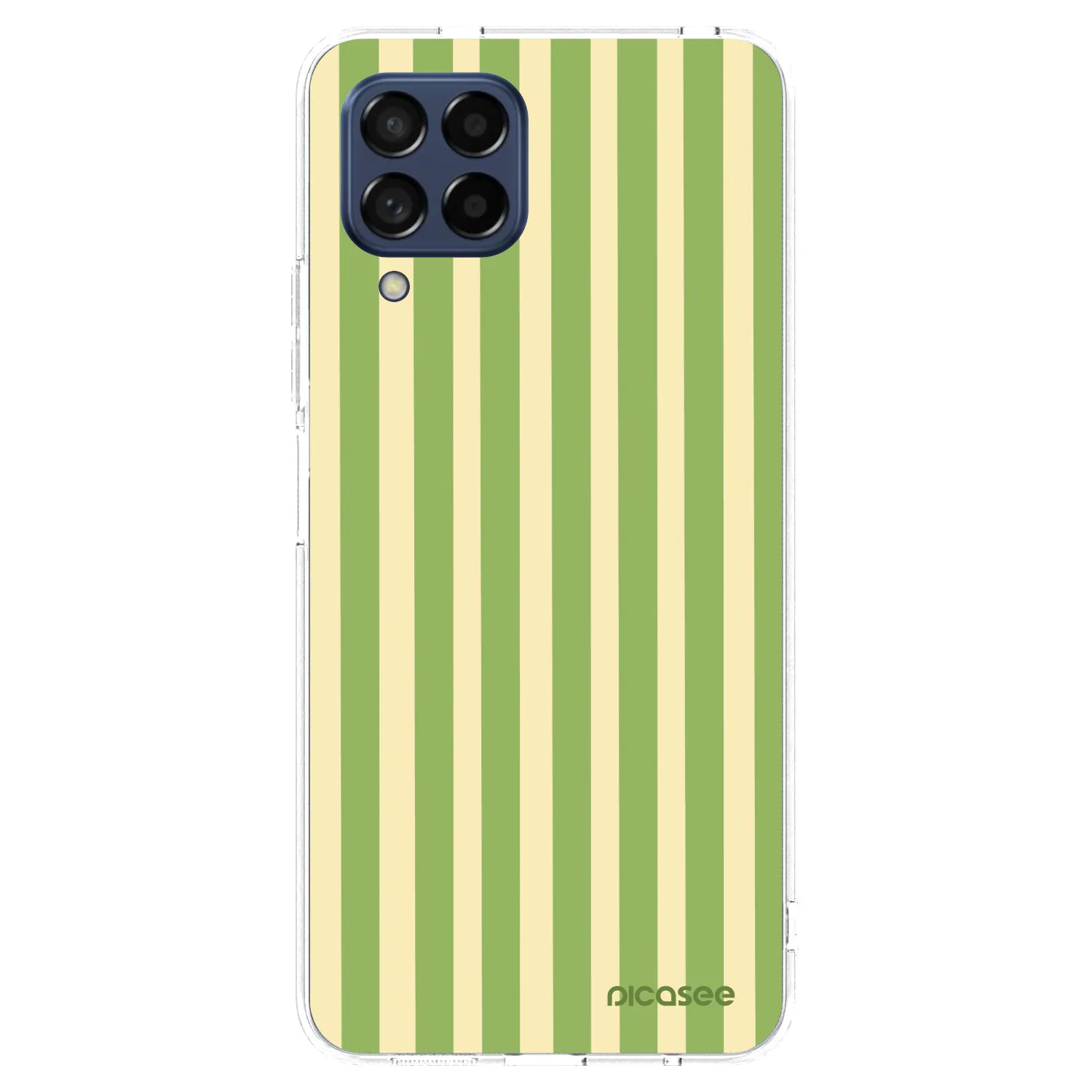 Picasee silikonski prozorni ovitek za Samsung Galaxy M53 5G - Lines Matcha