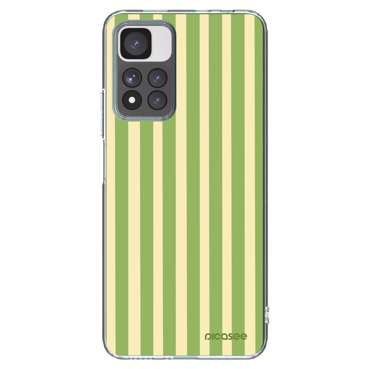Picasee silikonski prozorni ovitek za Xiaomi Redmi Note 11 Pro+ 5G - Lines Matcha