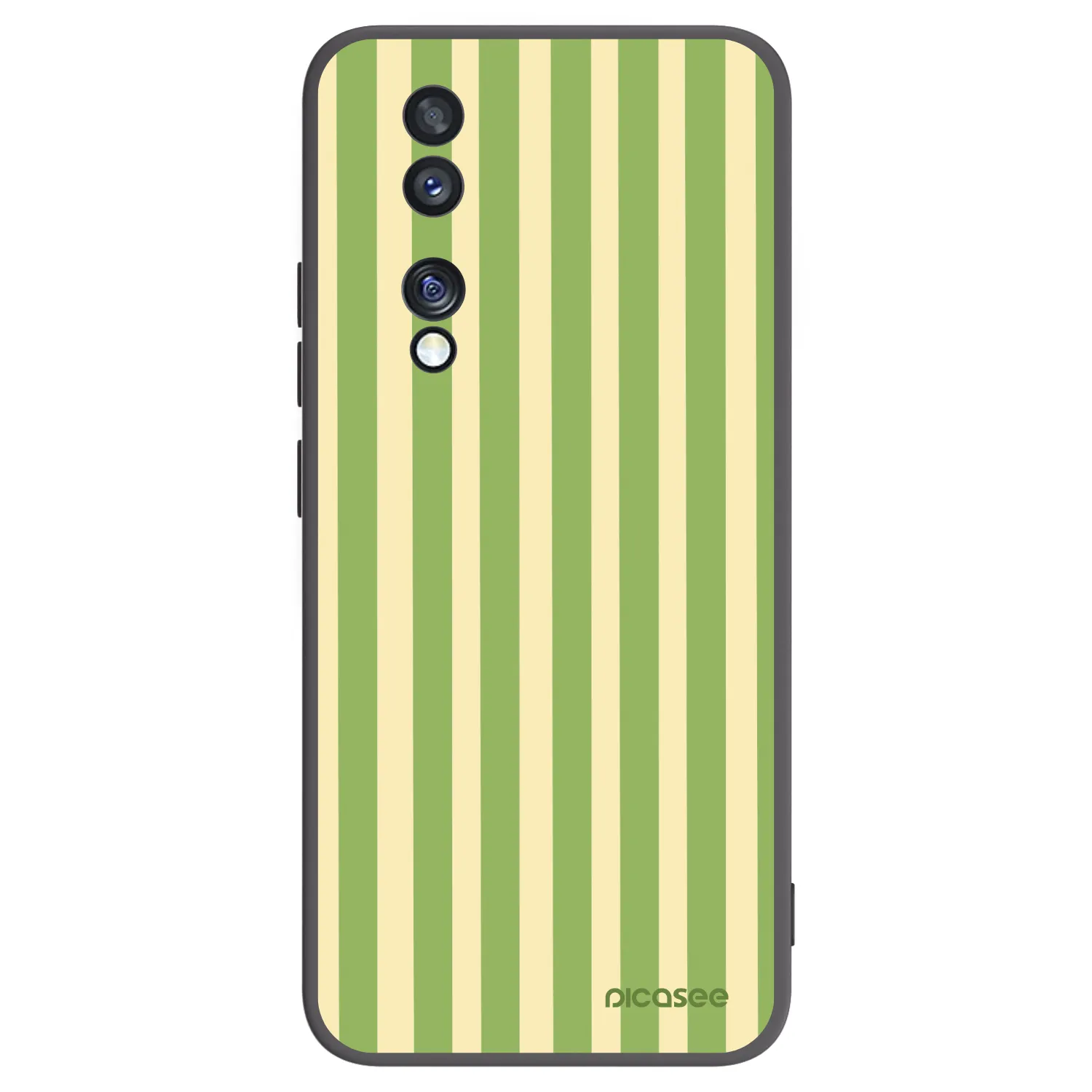 Picasee silikonski črni ovitek za Honor 70 - Lines Matcha