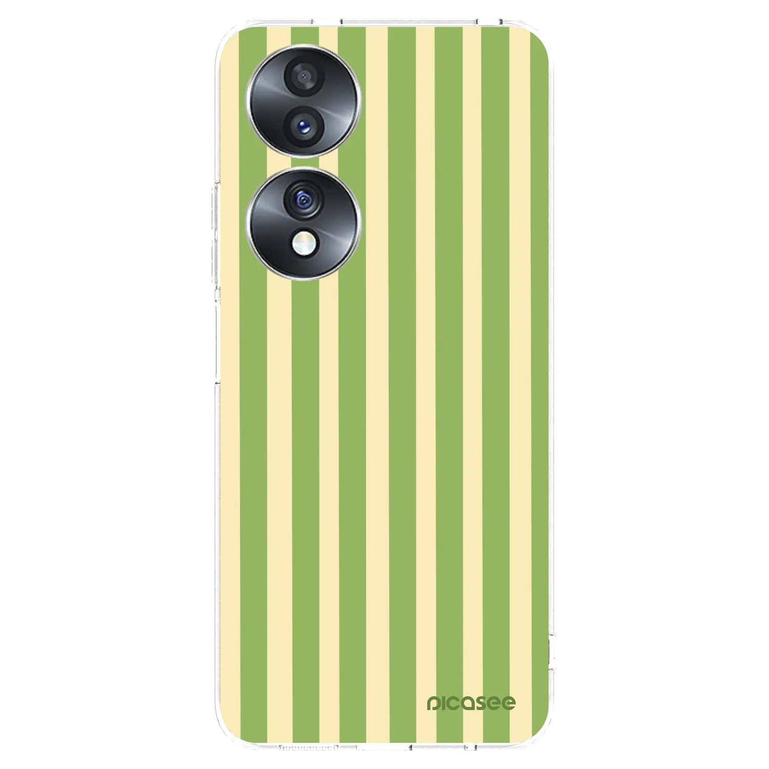 Picasee silikonski prozorni ovitek za Honor 70 - Lines Matcha