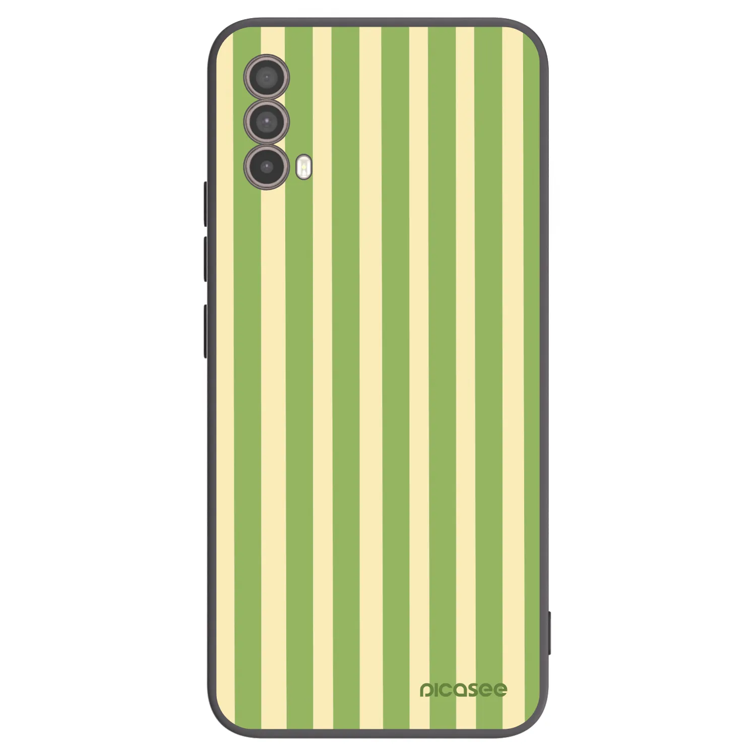 Picasee silikonski črni ovitek za Motorola Moto E40 - Lines Matcha