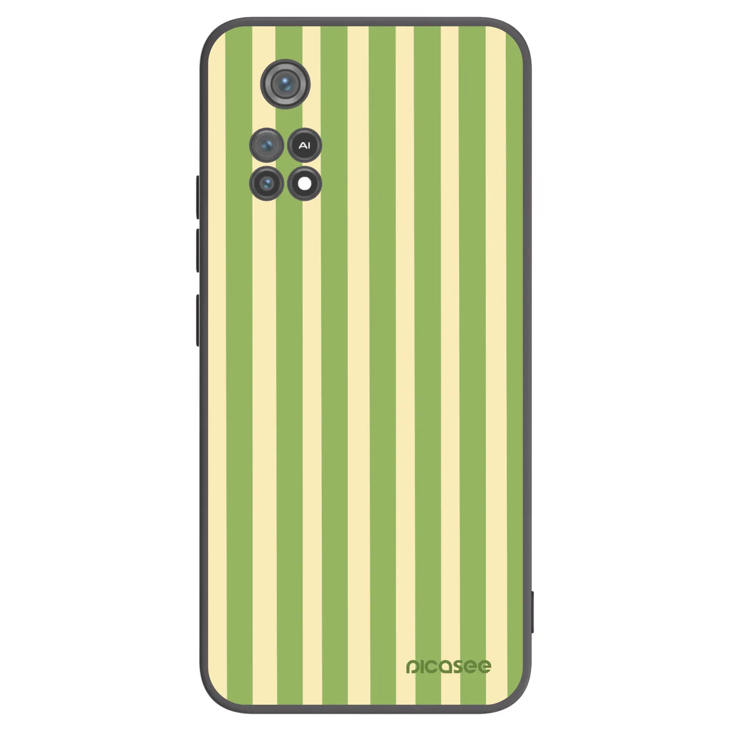 Picasee silikonski črni ovitek za Xiaomi Poco M4 Pro - Lines Matcha