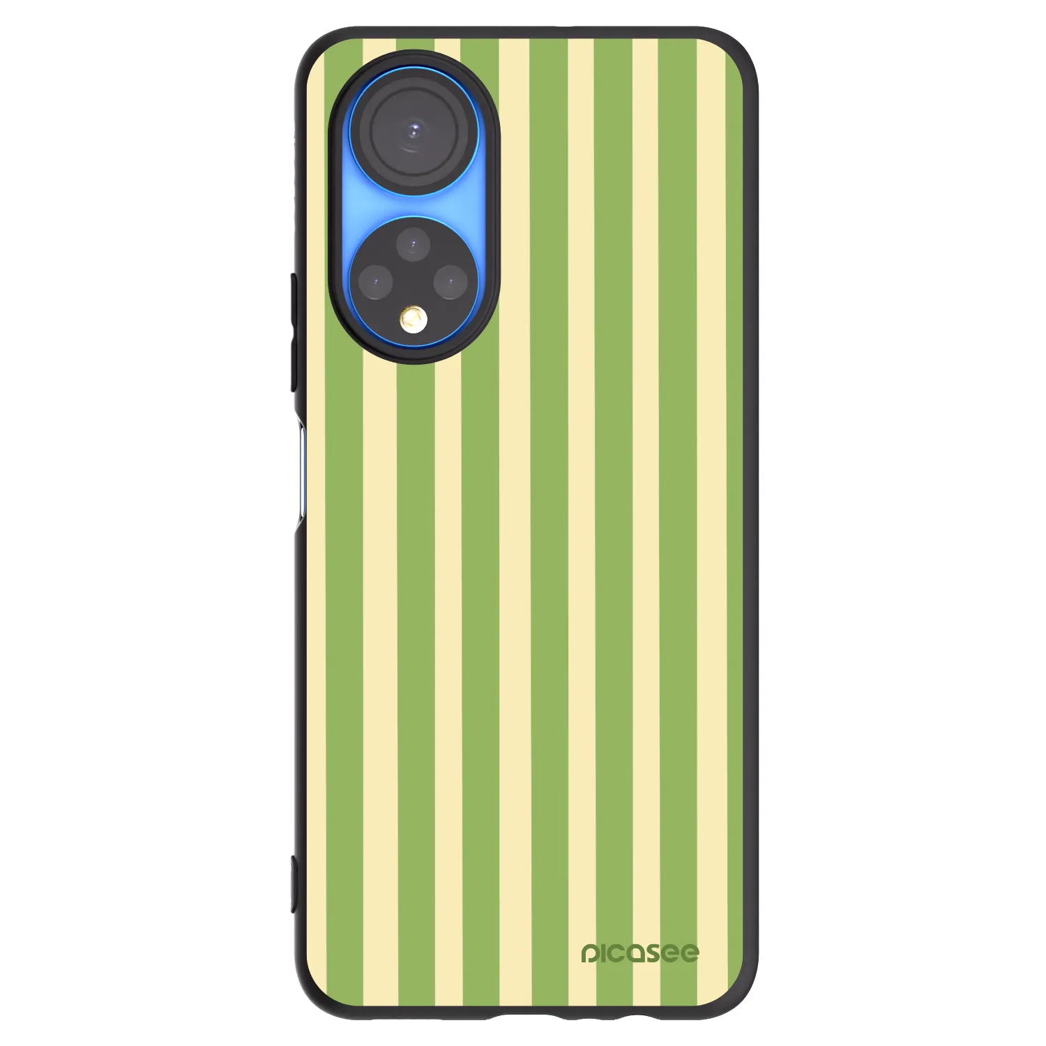 Picasee silikonski črni ovitek za Honor X7 - Lines Matcha