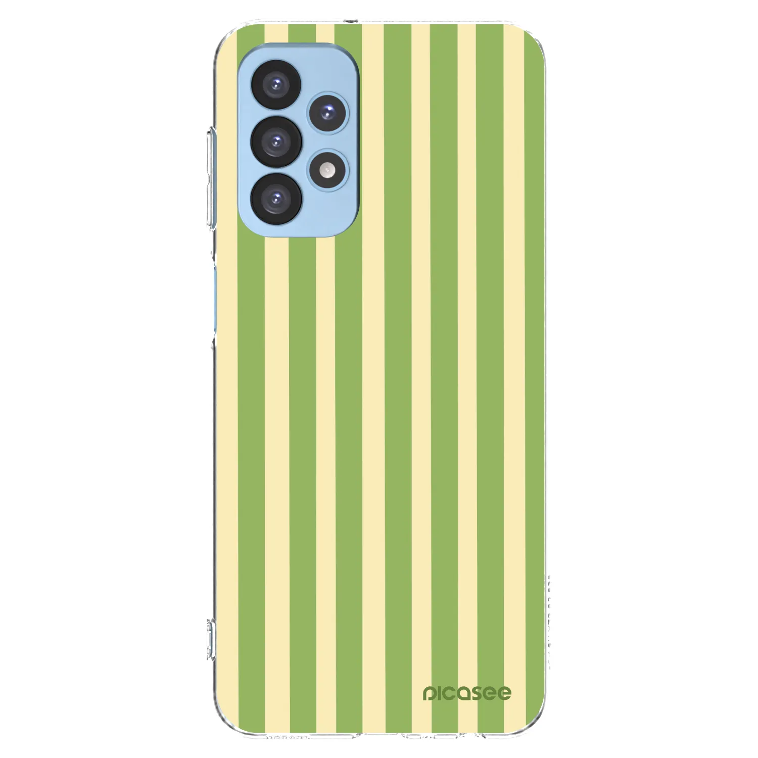 Picasee silikonski prozorni ovitek za Samsung Galaxy A23 A235F 4G - Lines Matcha