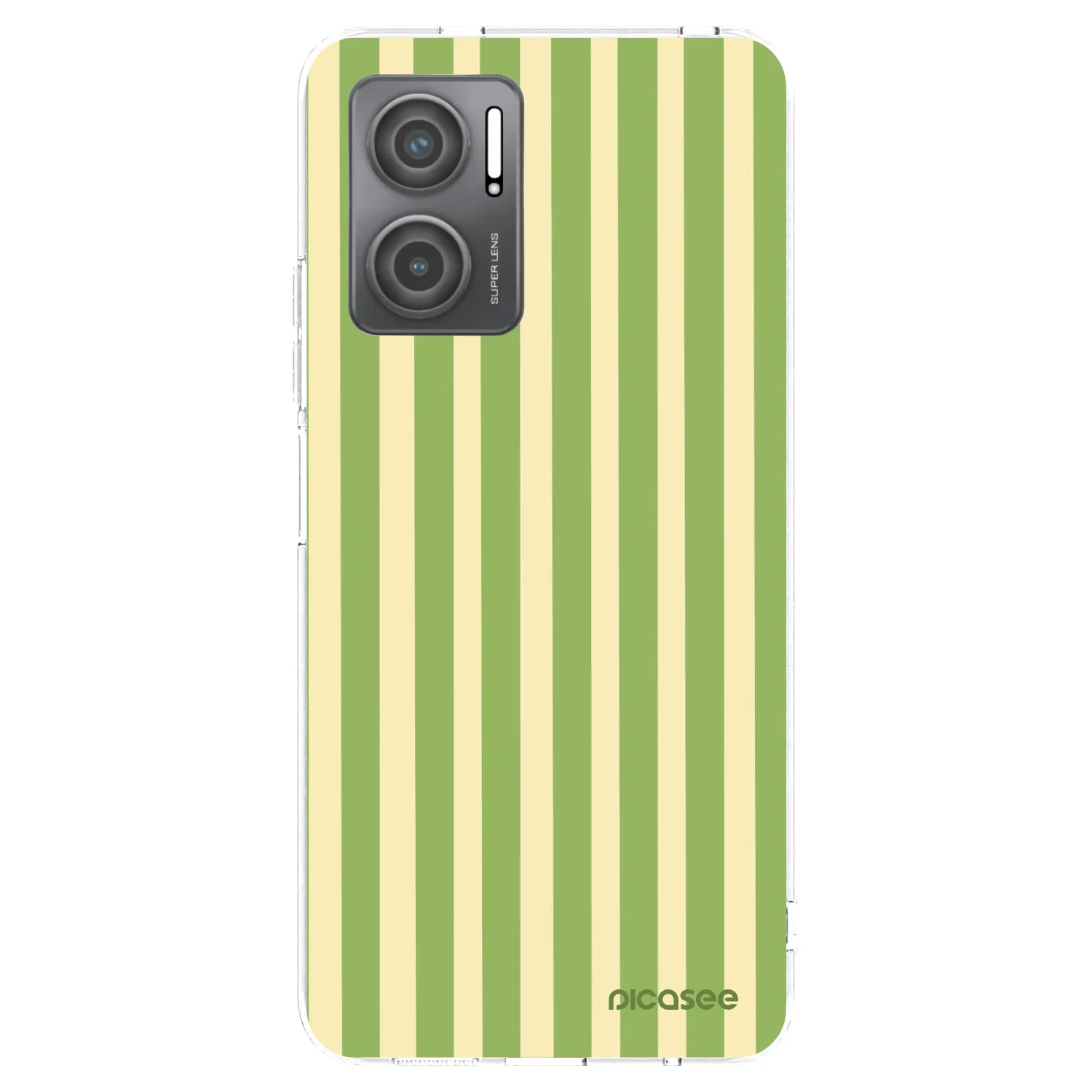 Picasee silikonski prozorni ovitek za Xiaomi Redmi 10 5G - Lines Matcha