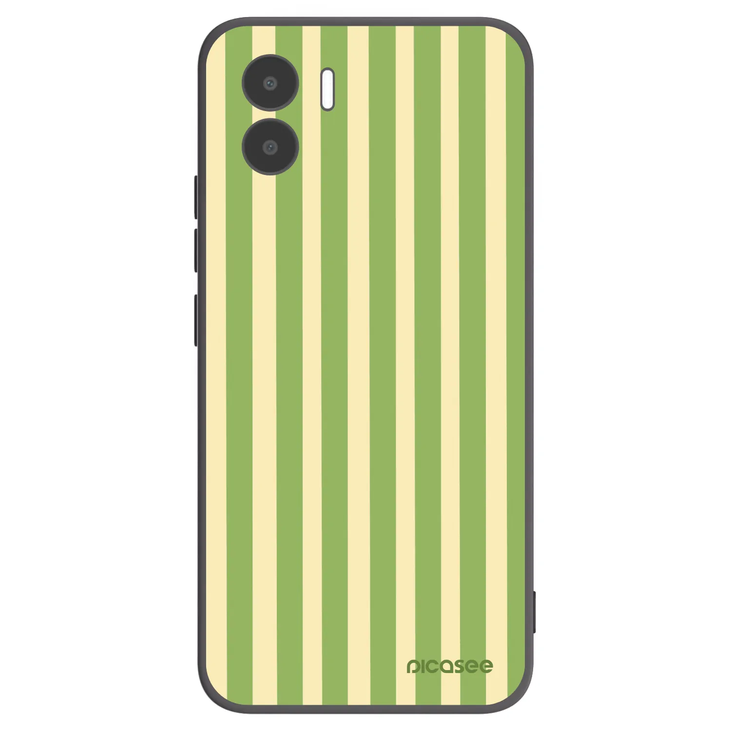 Picasee silikonski črni ovitek za Xiaomi Redmi A1 - Lines Matcha