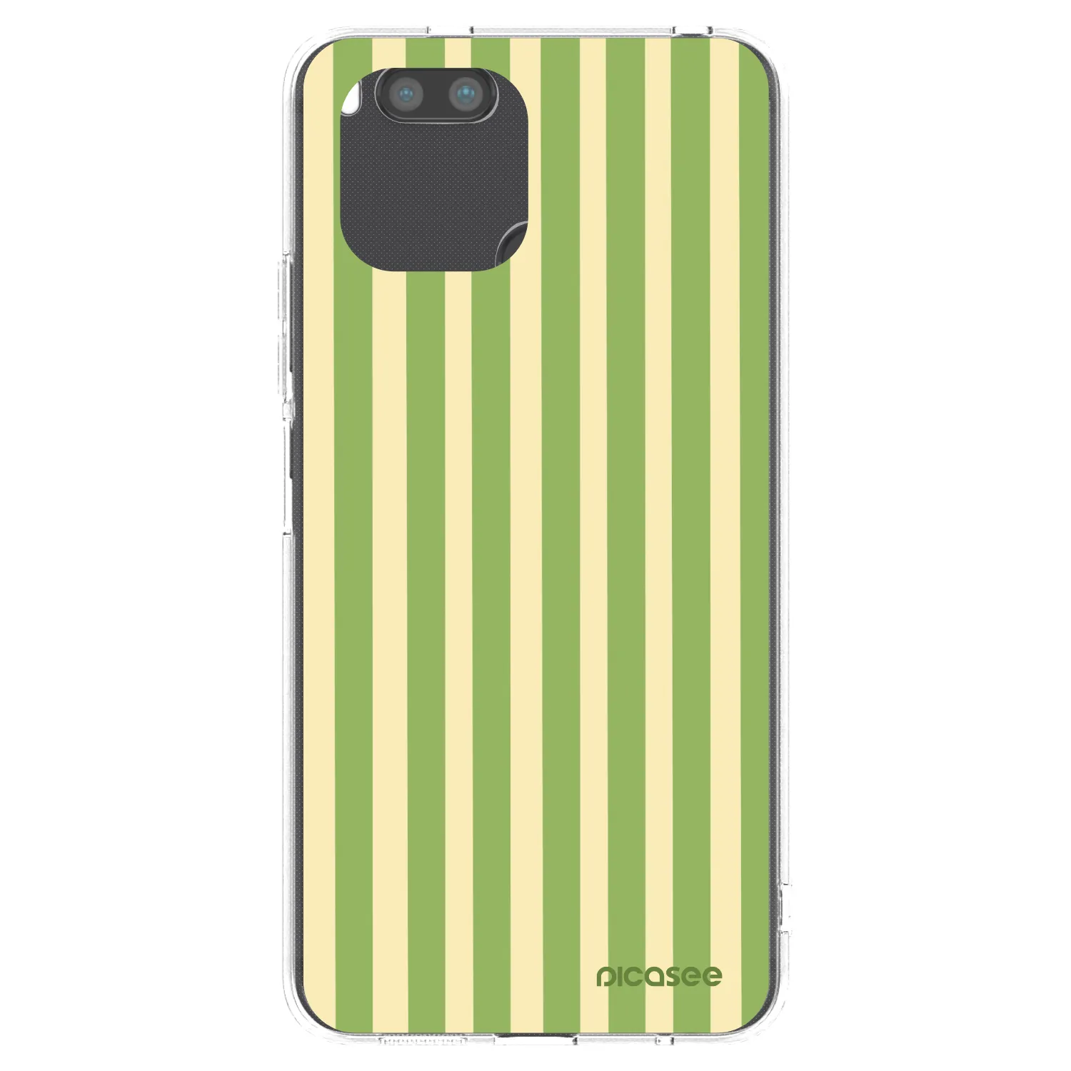 Picasee silikonski prozorni ovitek za Xiaomi Redmi A1 - Lines Matcha