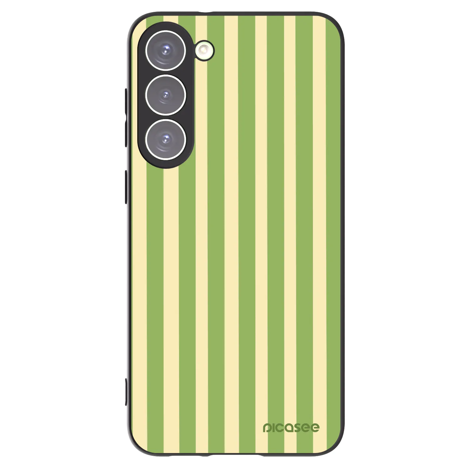 Picasee silikonski črni ovitek za Samsung Galaxy S23+ 5G - Lines Matcha