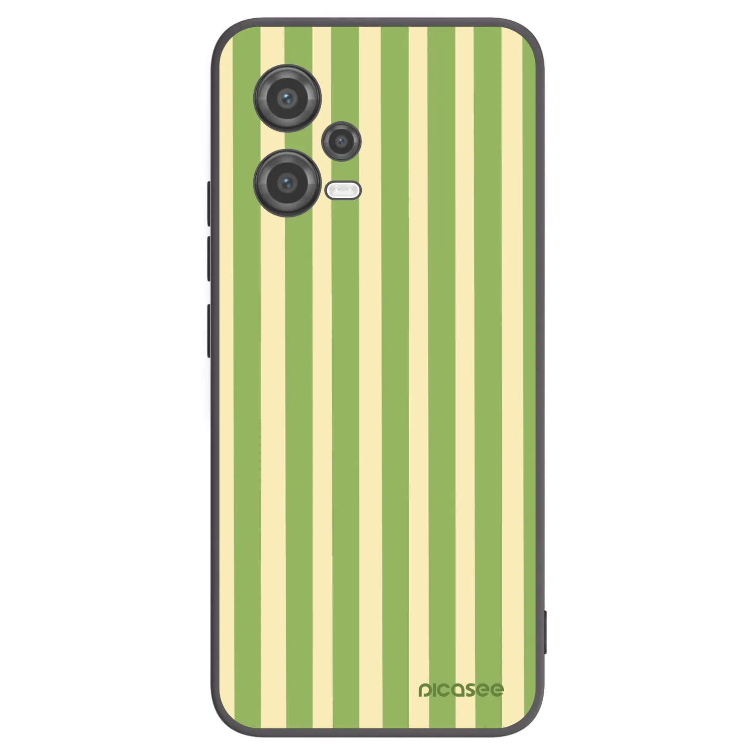Picasee silikonski črni ovitek za Xiaomi Poco X5 - Lines Matcha