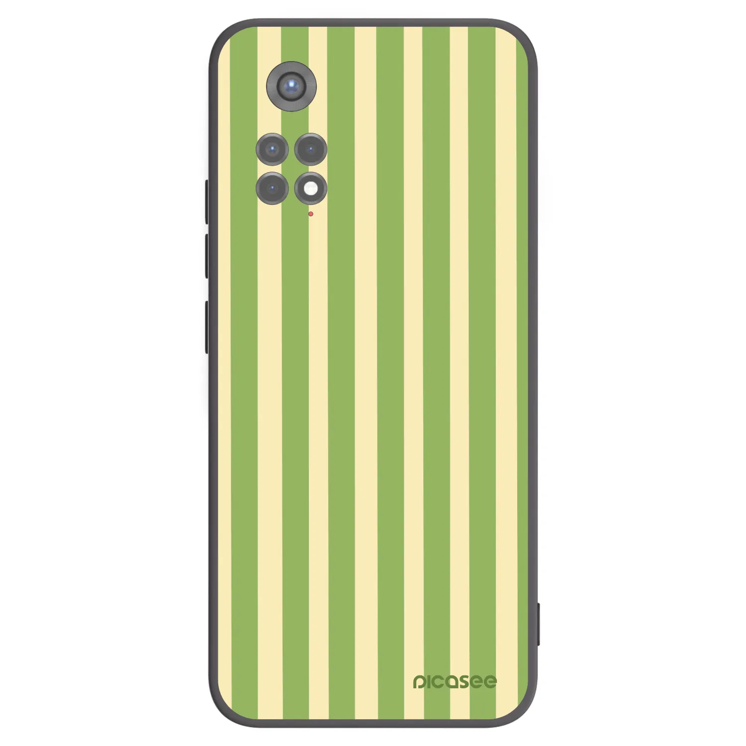 Picasee silikonski črni ovitek za Xiaomi Redmi Note 11S 5G - Lines Matcha