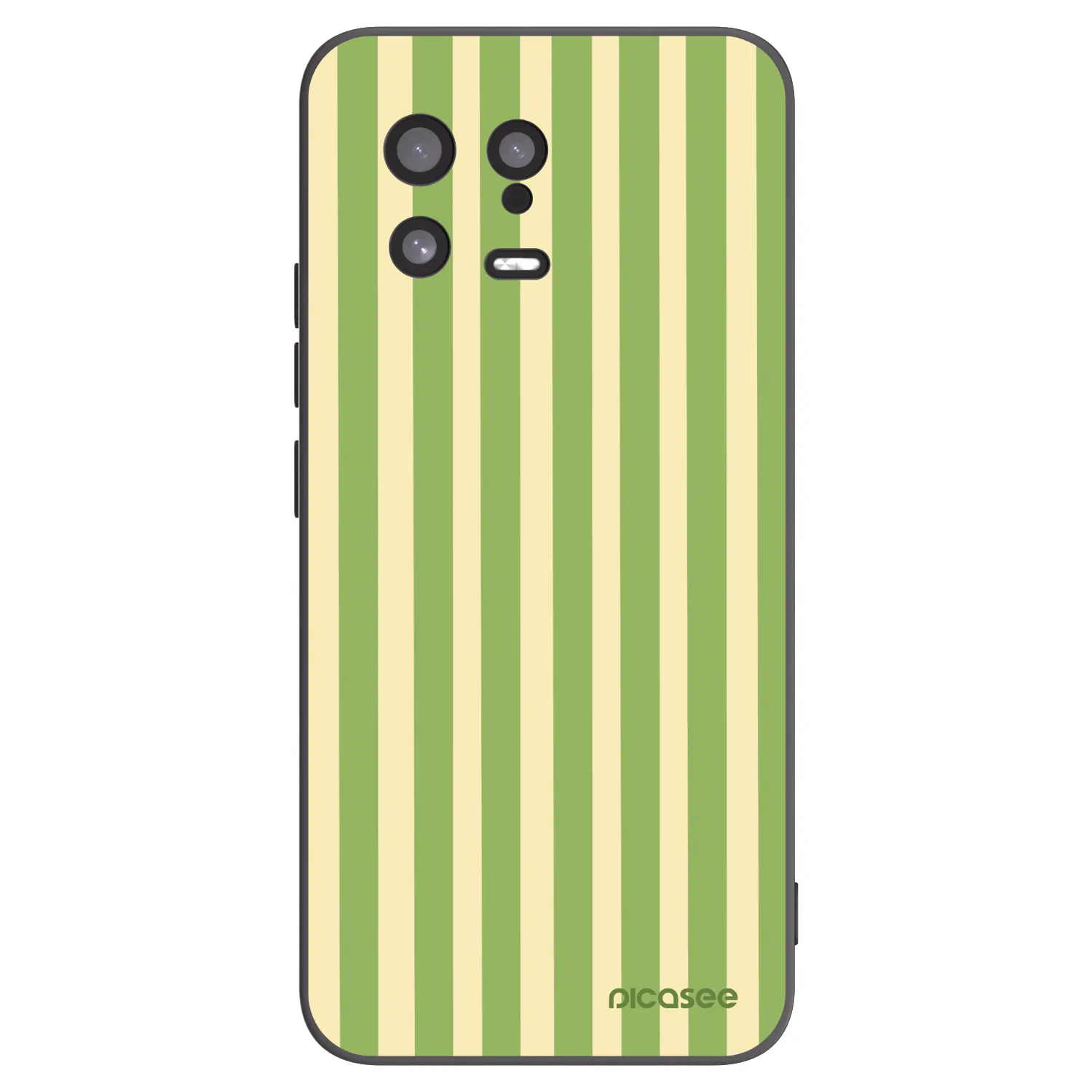 Picasee silikonski črni ovitek za Xiaomi 13 - Lines Matcha