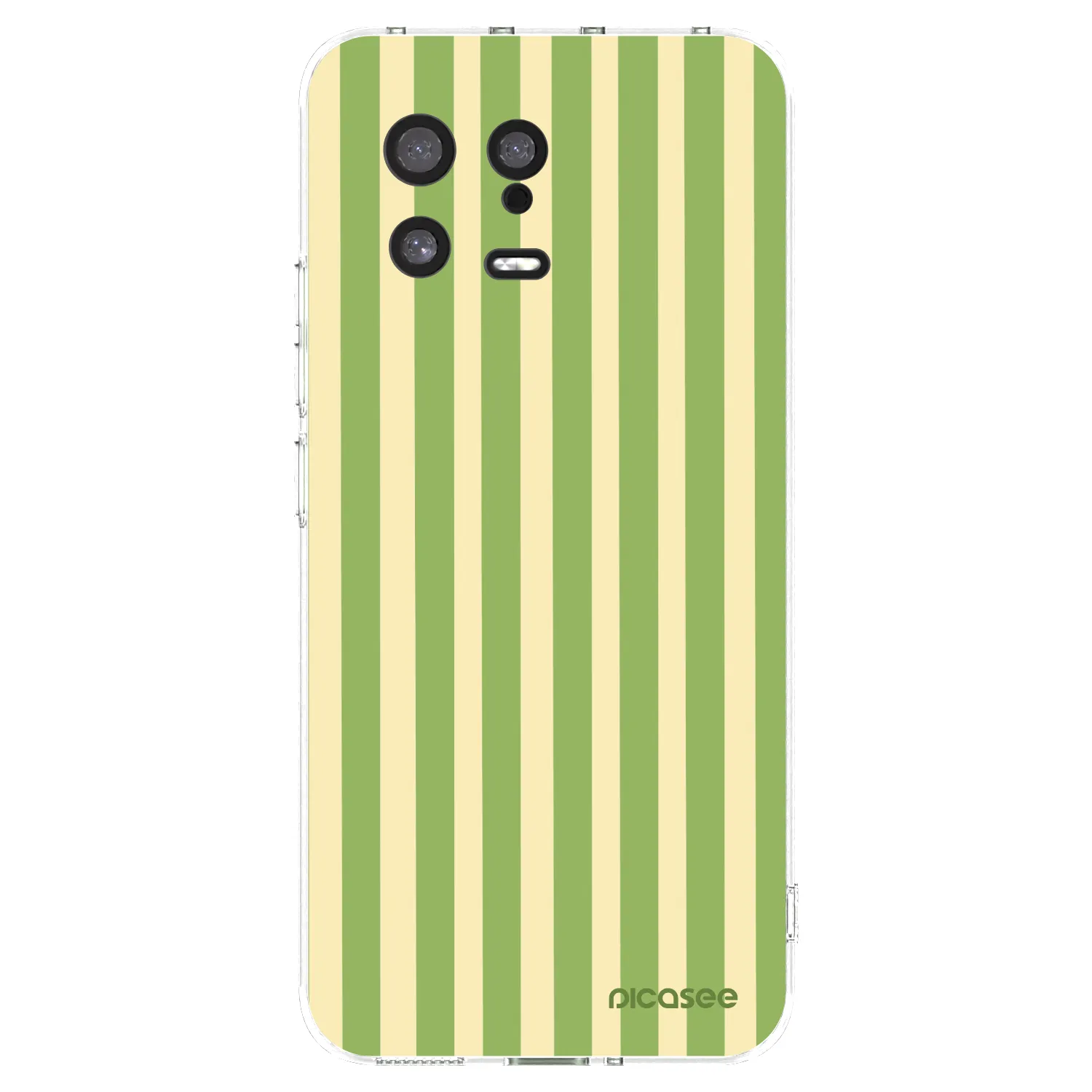 Picasee silikonski prozorni ovitek za Xiaomi 13 - Lines Matcha