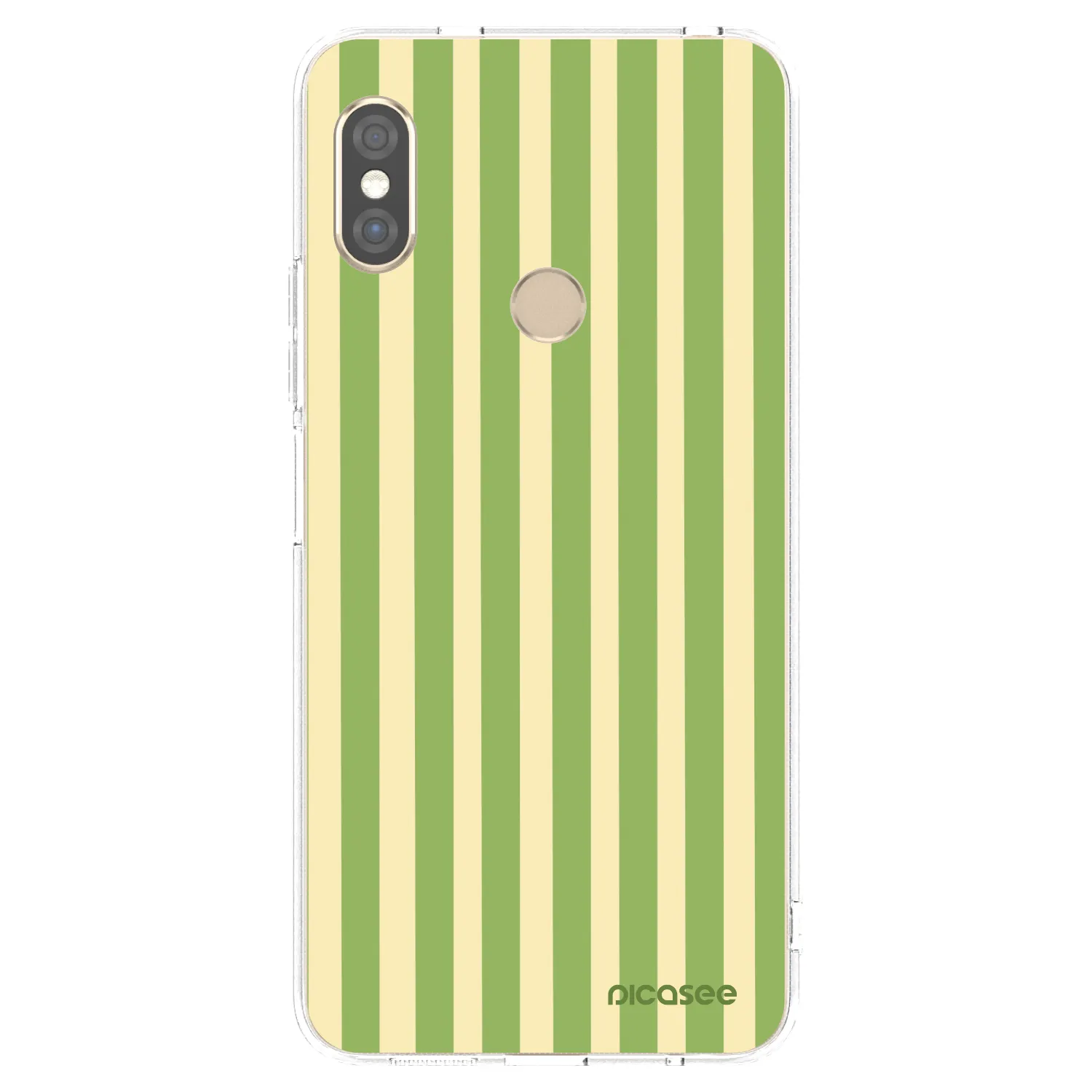 Picasee silikonski prozorni ovitek za Xiaomi Redmi Note 5 Global - Lines Matcha