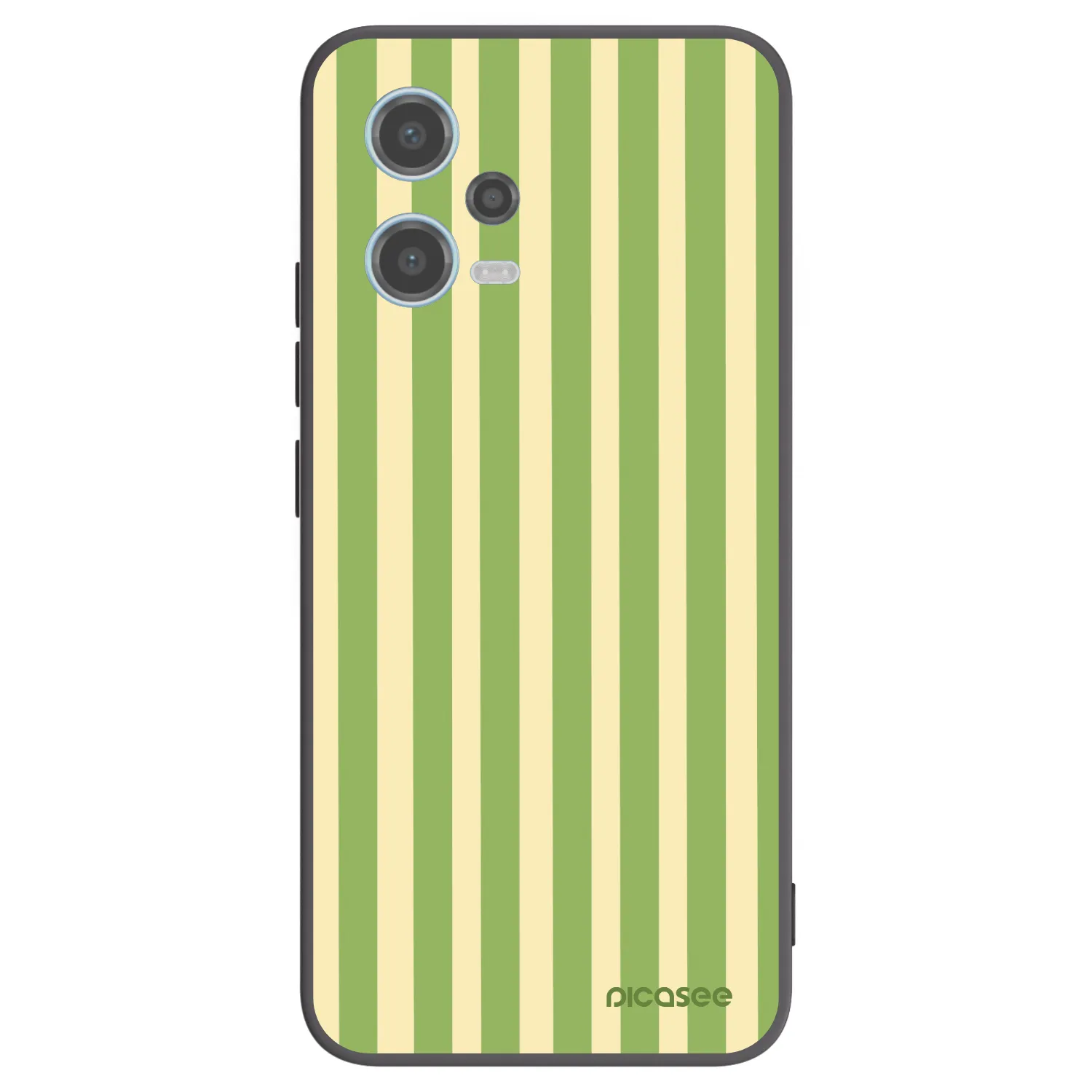 Picasee silikonski črni ovitek za Xiaomi Redmi Note 12 5G - Lines Matcha