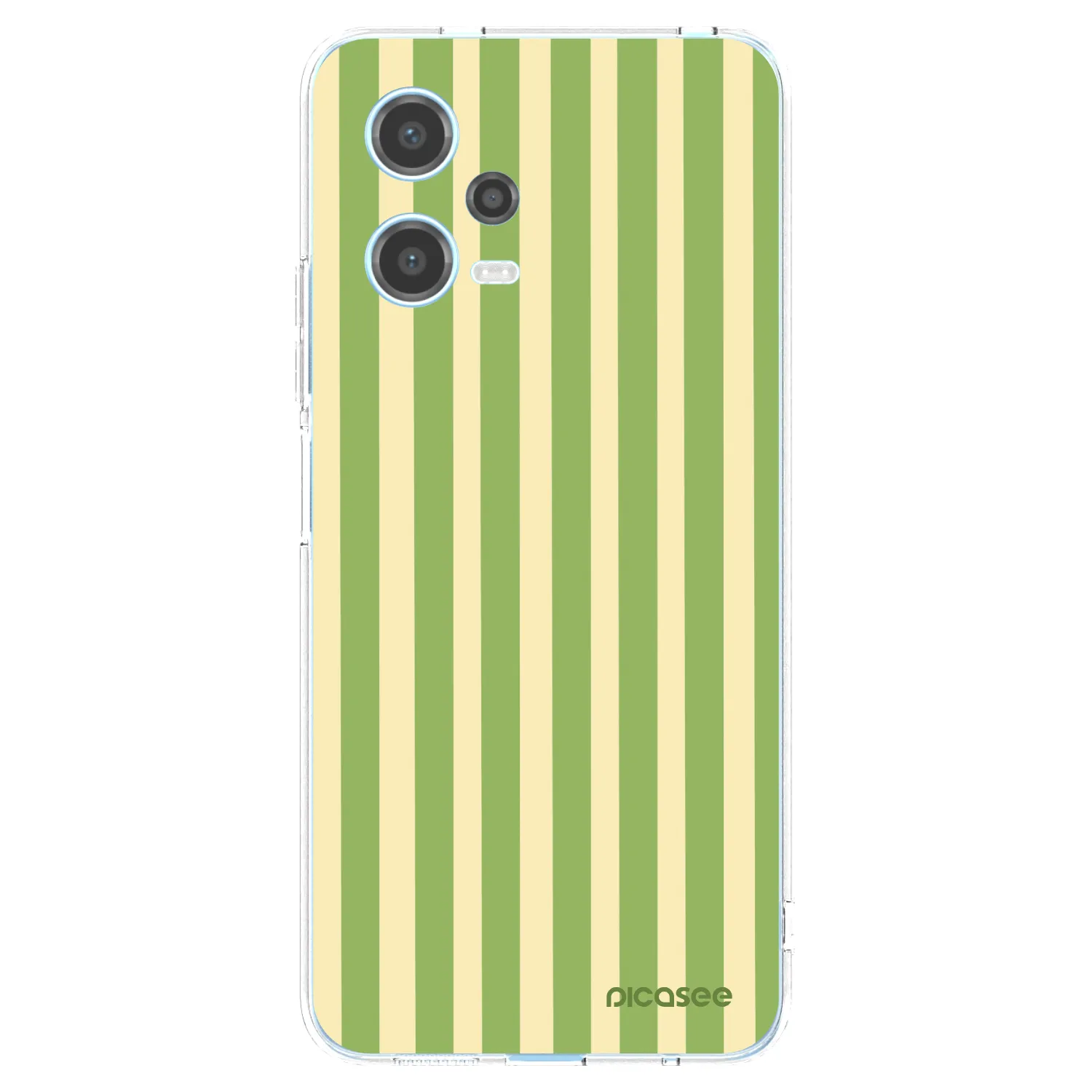 Picasee silikonski prozorni ovitek za Xiaomi Redmi Note 12 5G - Lines Matcha