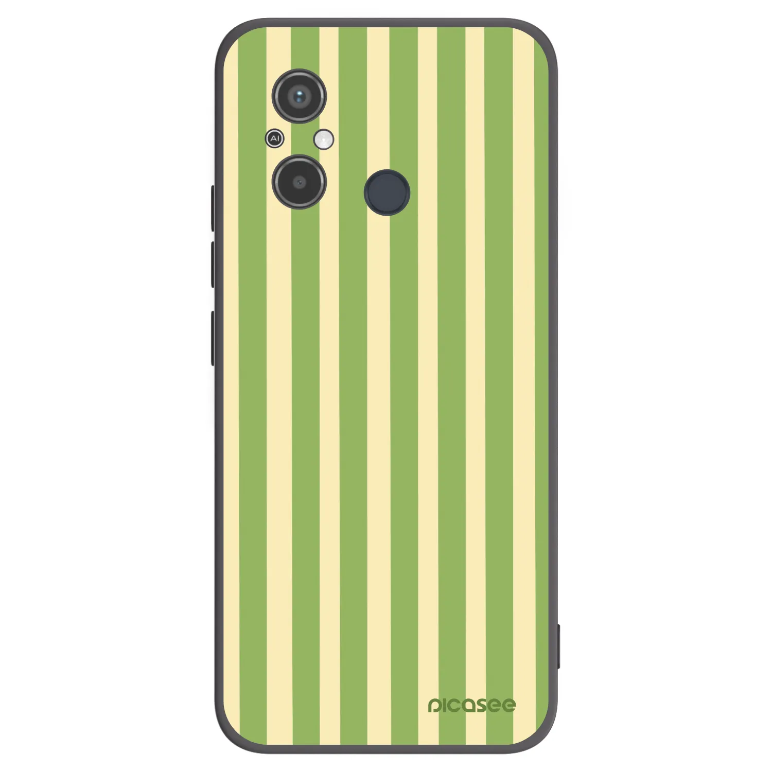 Picasee silikonski črni ovitek za Xiaomi Redmi 12C - Lines Matcha