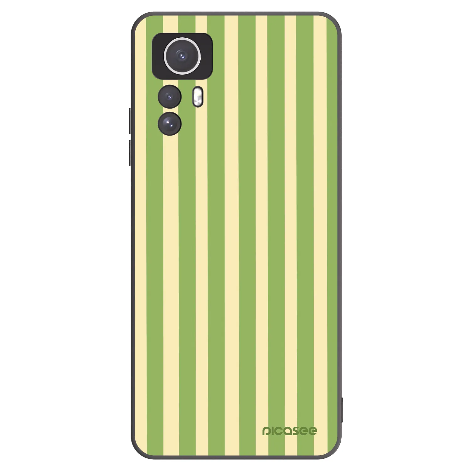 Picasee silikonski črni ovitek za Xiaomi Redmi Note 12S - Lines Matcha