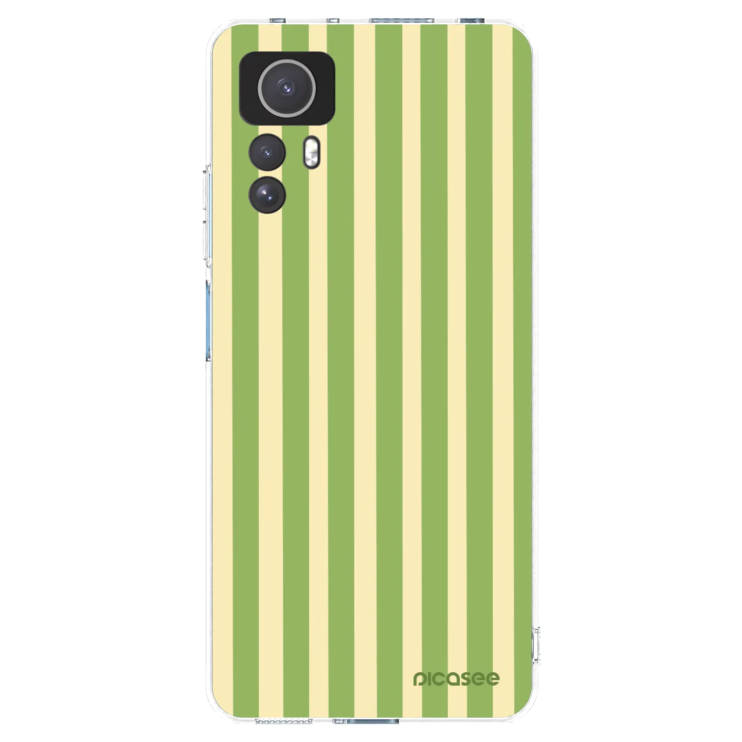 Picasee silikonski prozorni ovitek za Xiaomi Redmi Note 12S - Lines Matcha